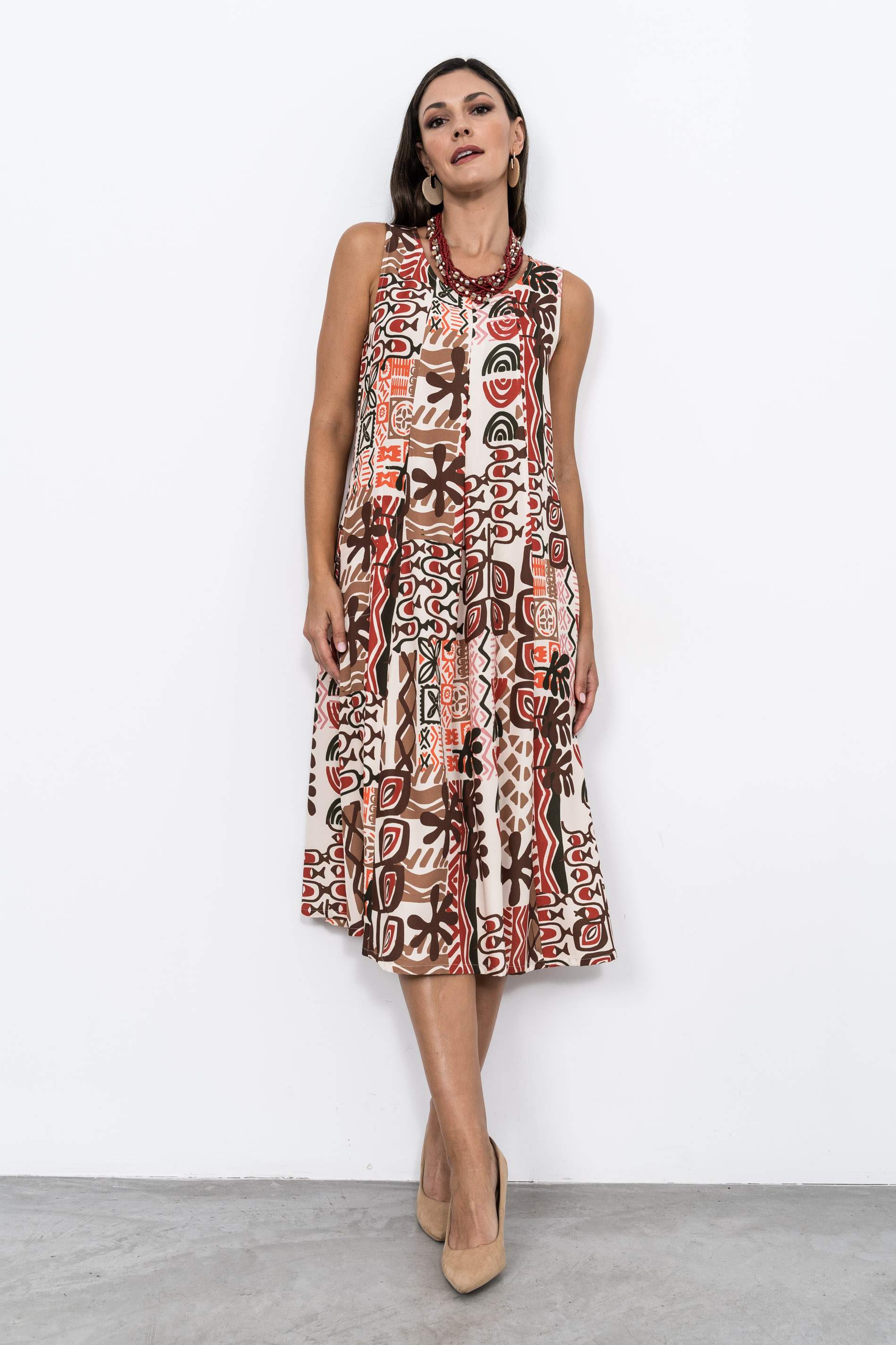 VESTIDO LARGO PLIEGUE