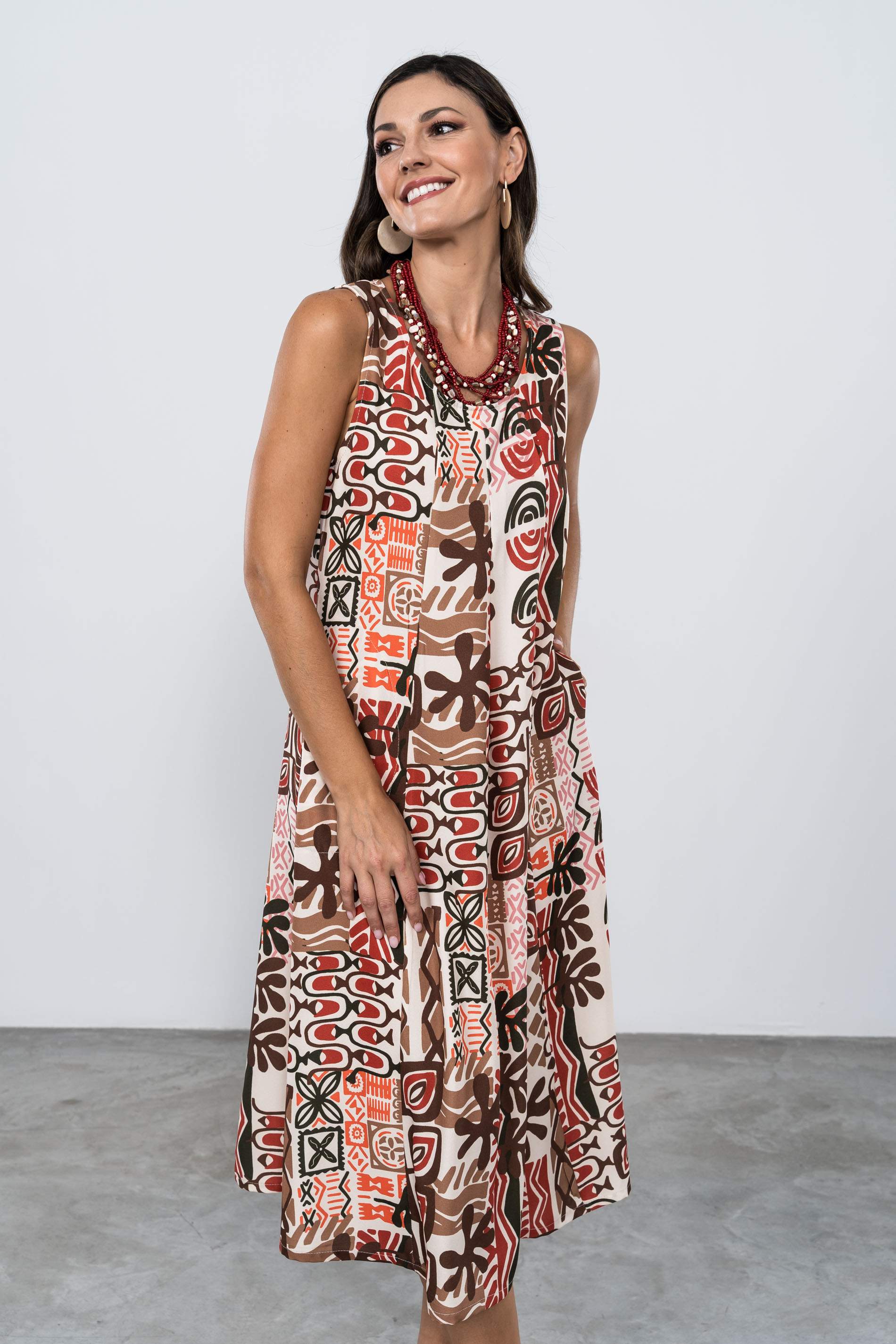 VESTIDO LARGO PLIEGUE