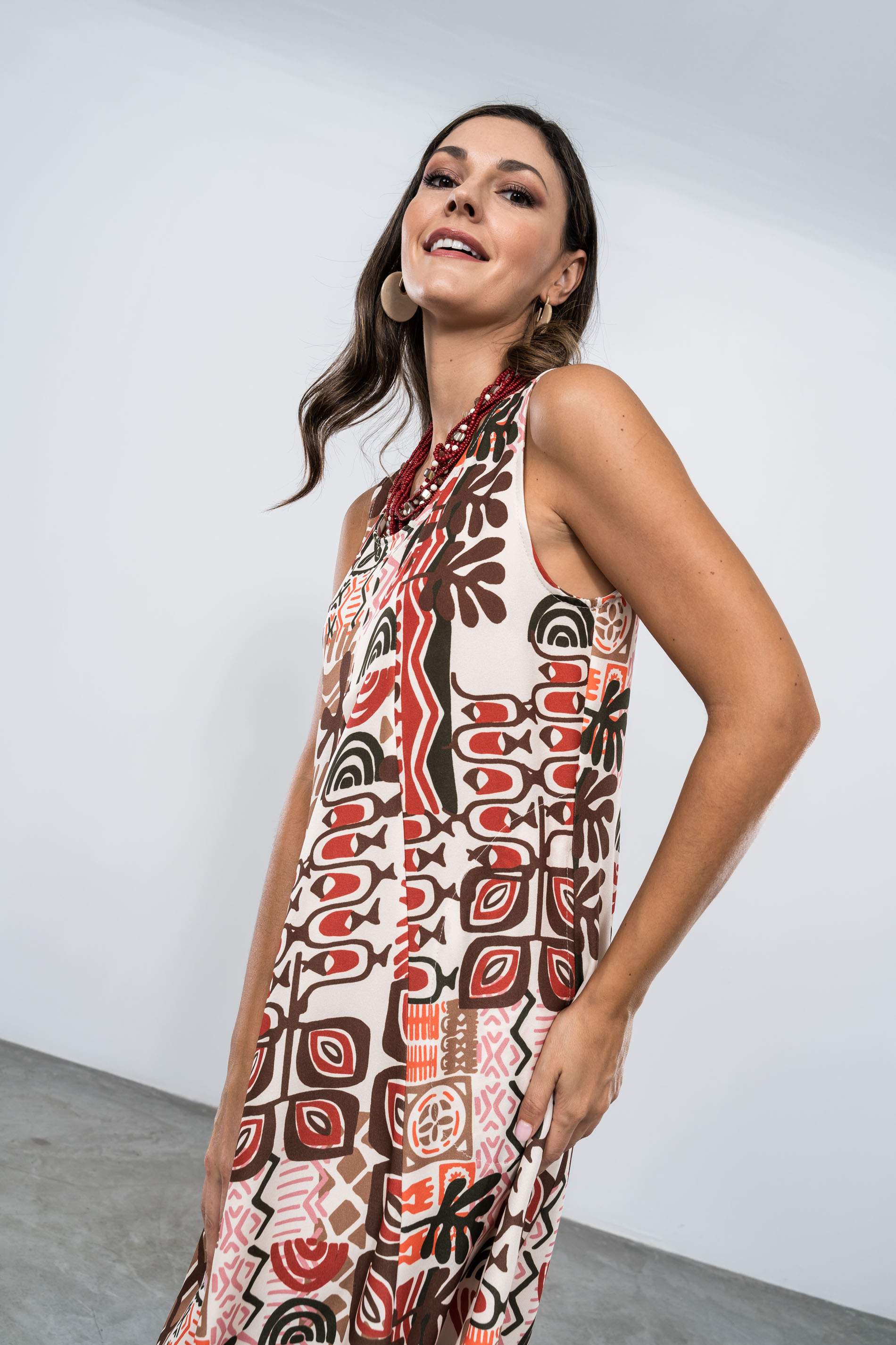 VESTIDO LARGO PLIEGUE