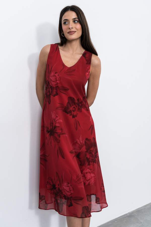 VESTIDO GASA FLORAL