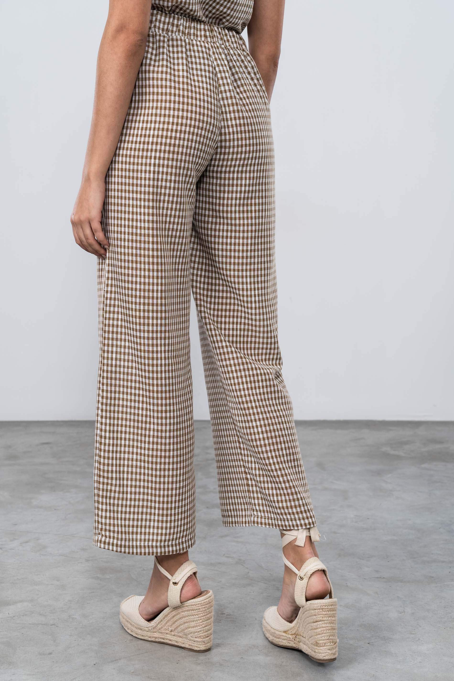 PANTALÓN VICHY BOTONES