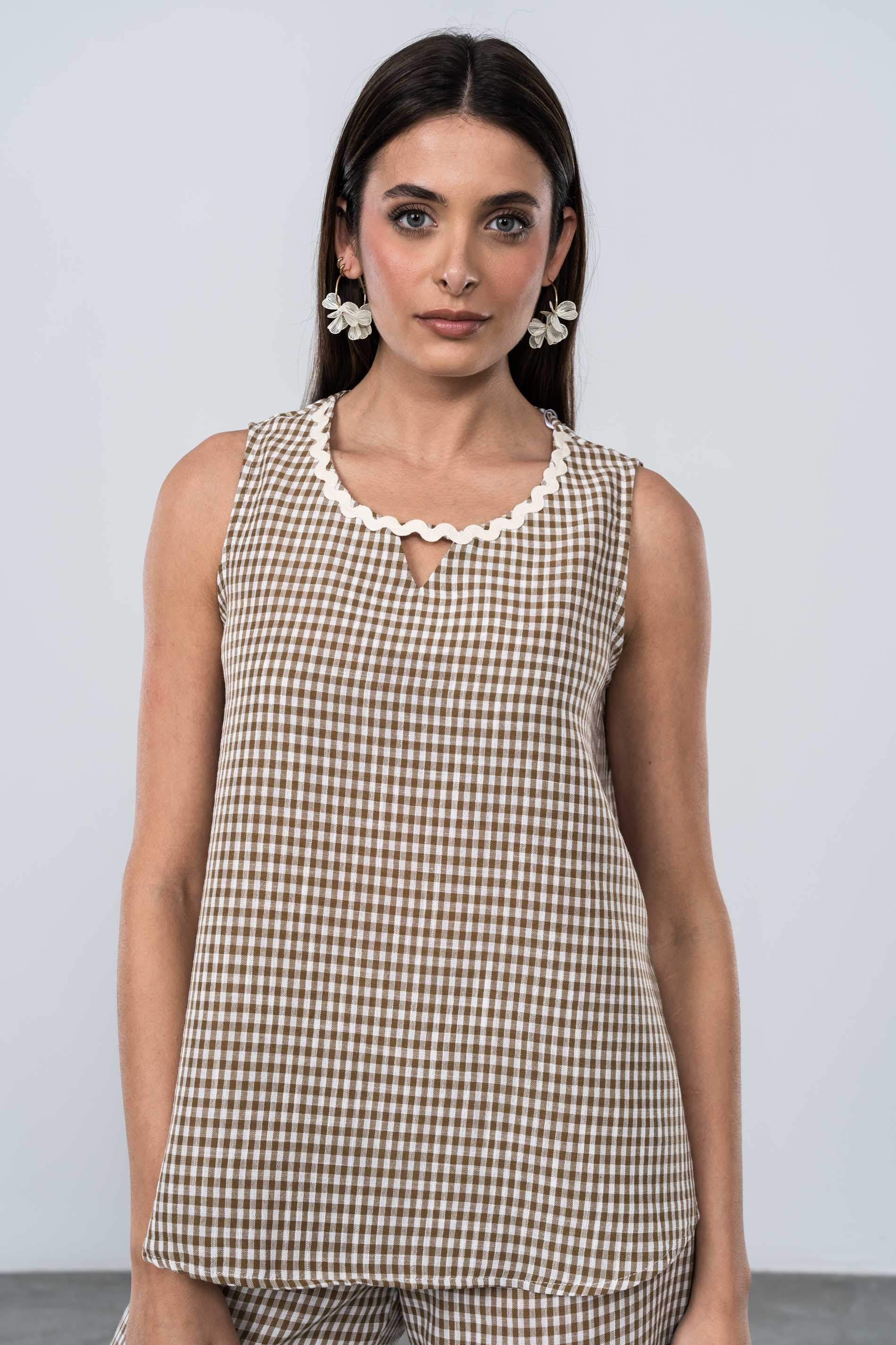 BLUSA VICHY PIQUILLO