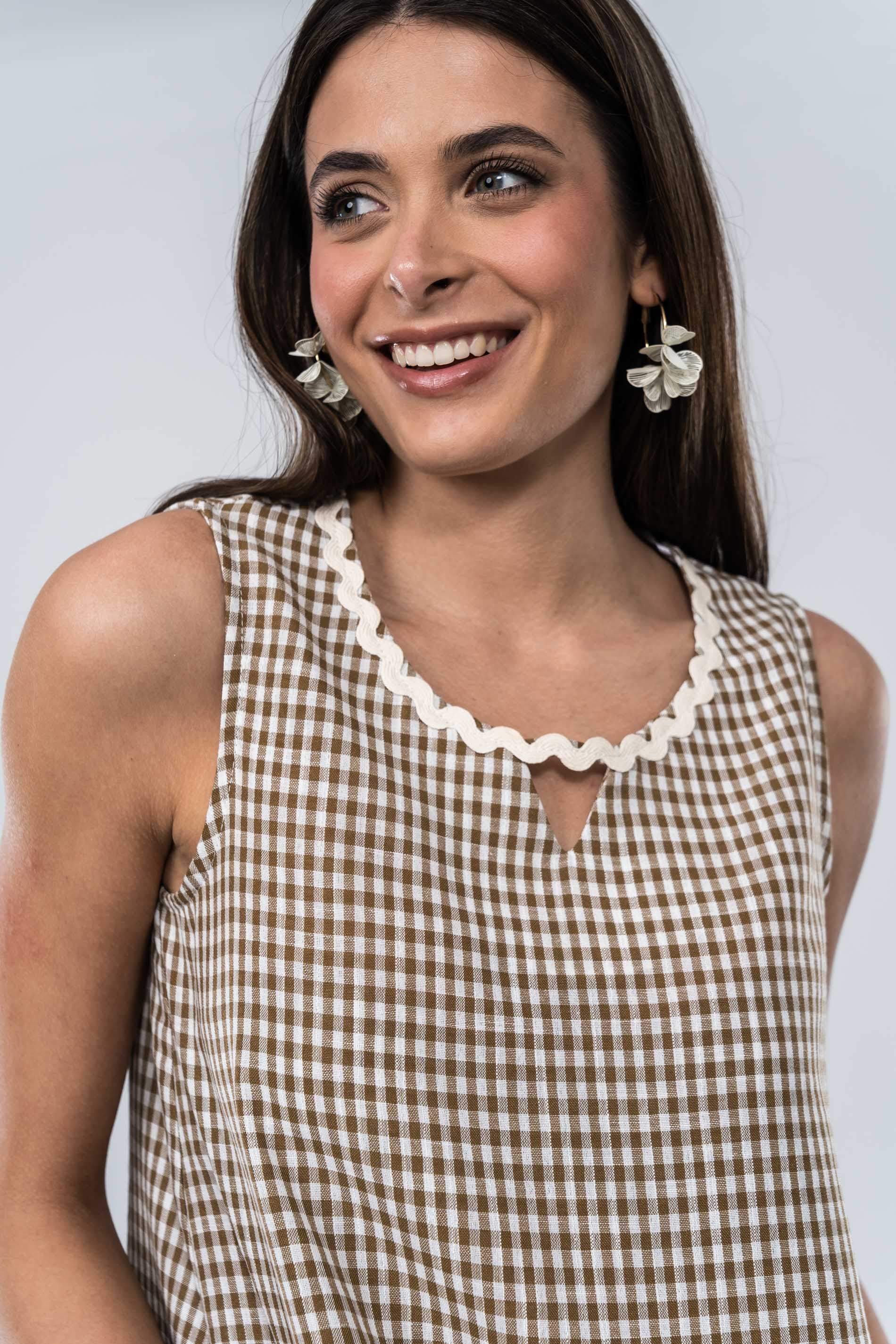 BLUSA VICHY PIQUILLO