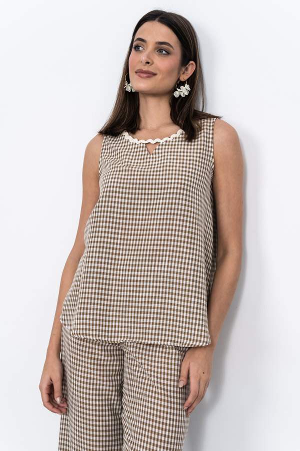 BLUSA VICHY PIQUILLO