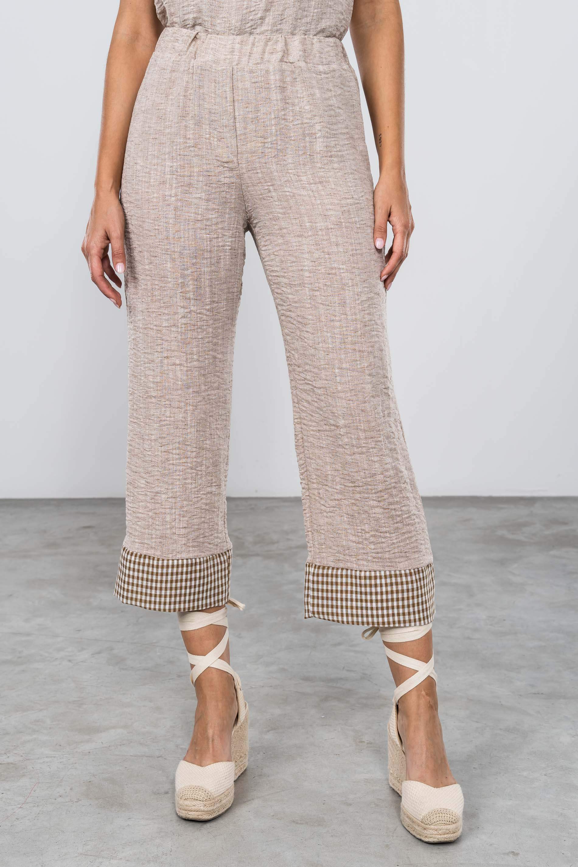 PANTALÓN COMBINADO VICHY