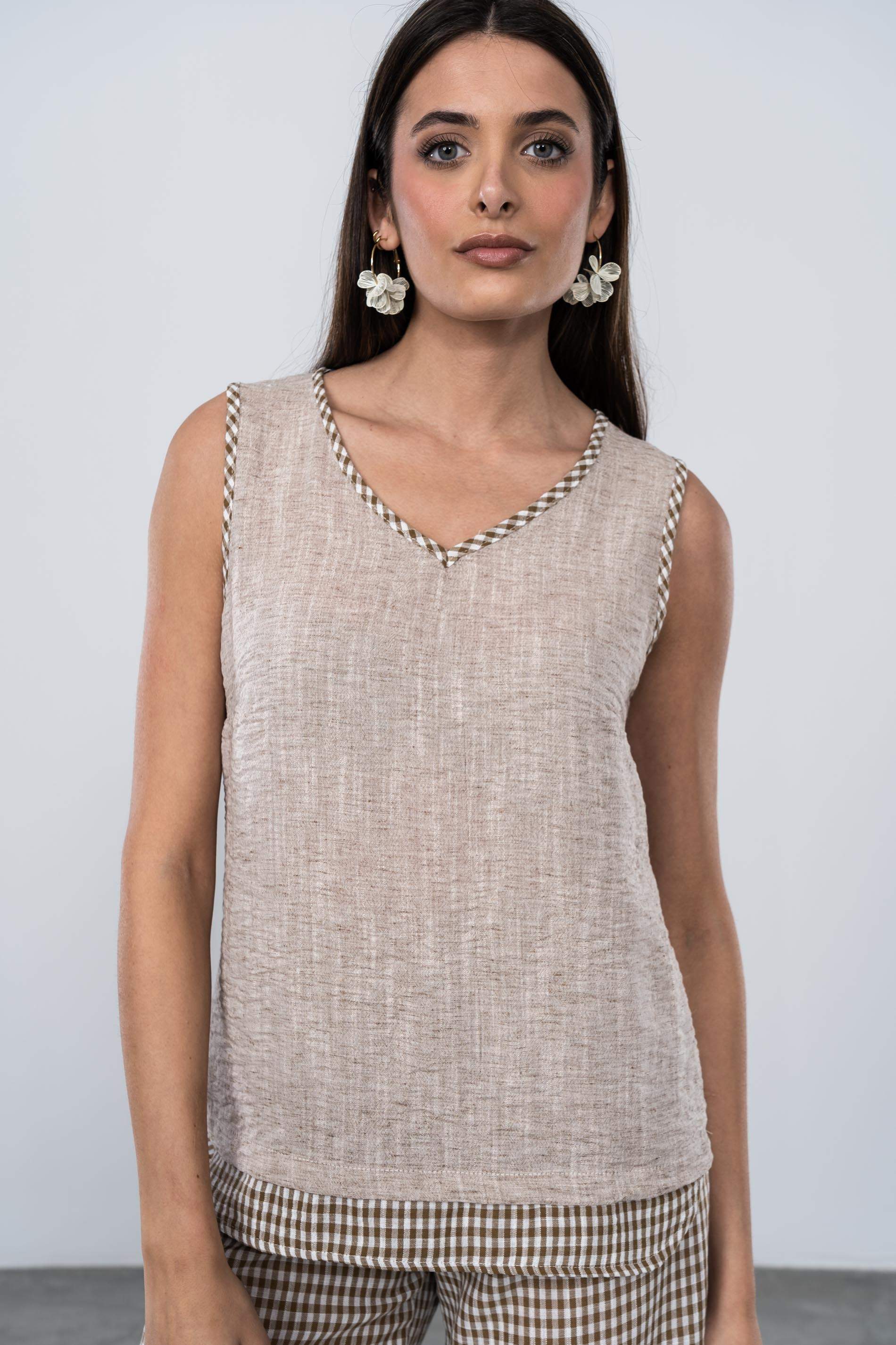 BLUSA COMBINADA VICHY