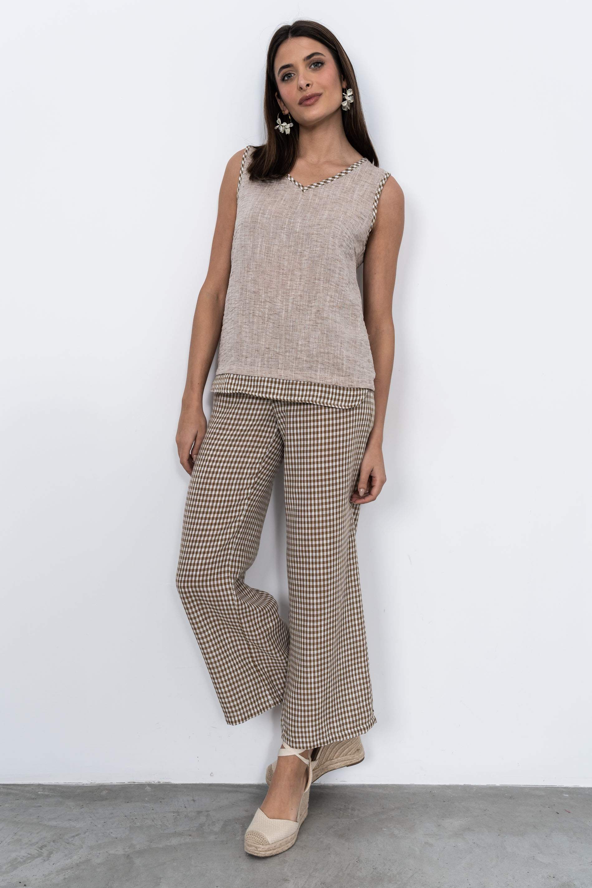 BLUSA COMBINADA VICHY