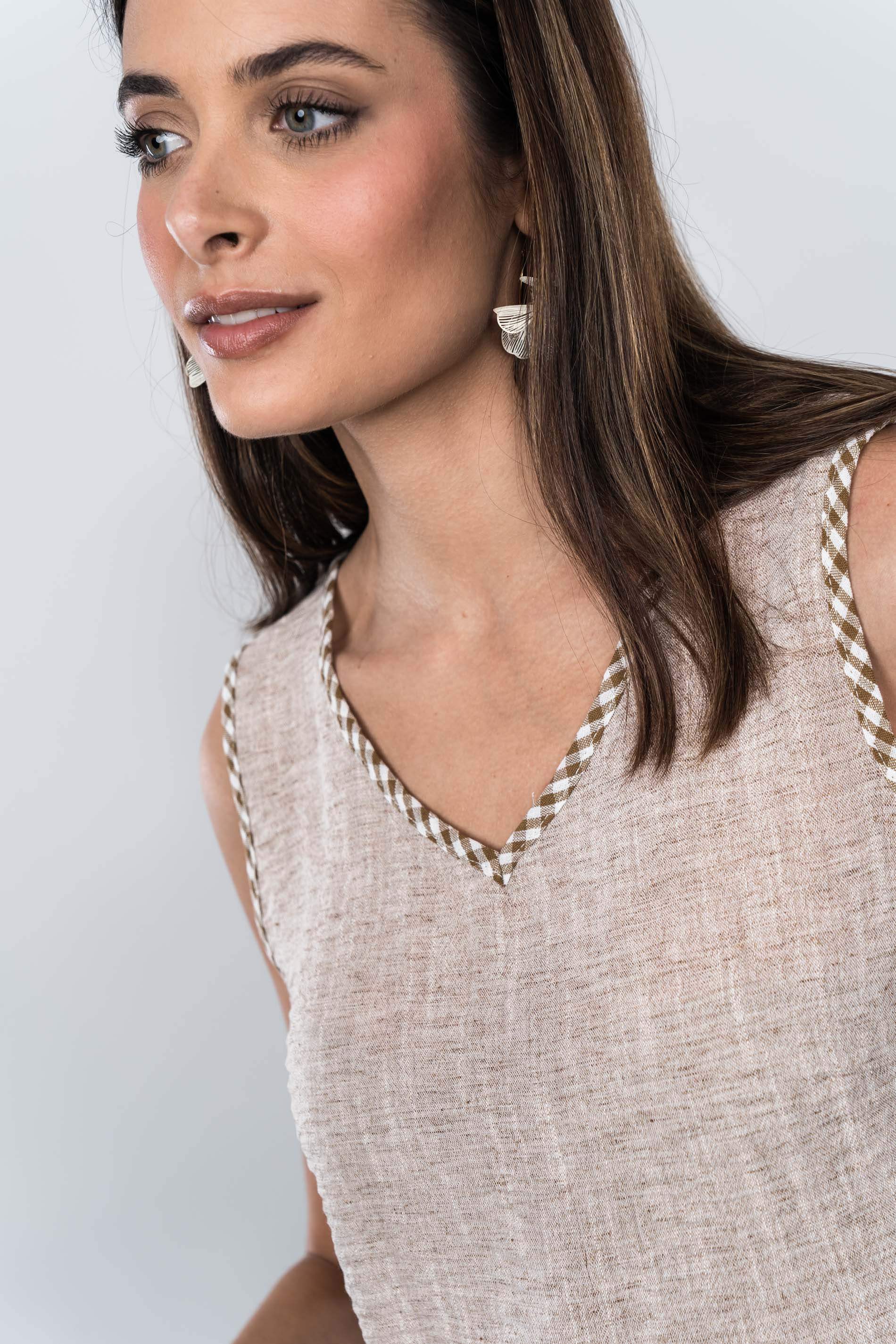 BLUSA COMBINADA VICHY