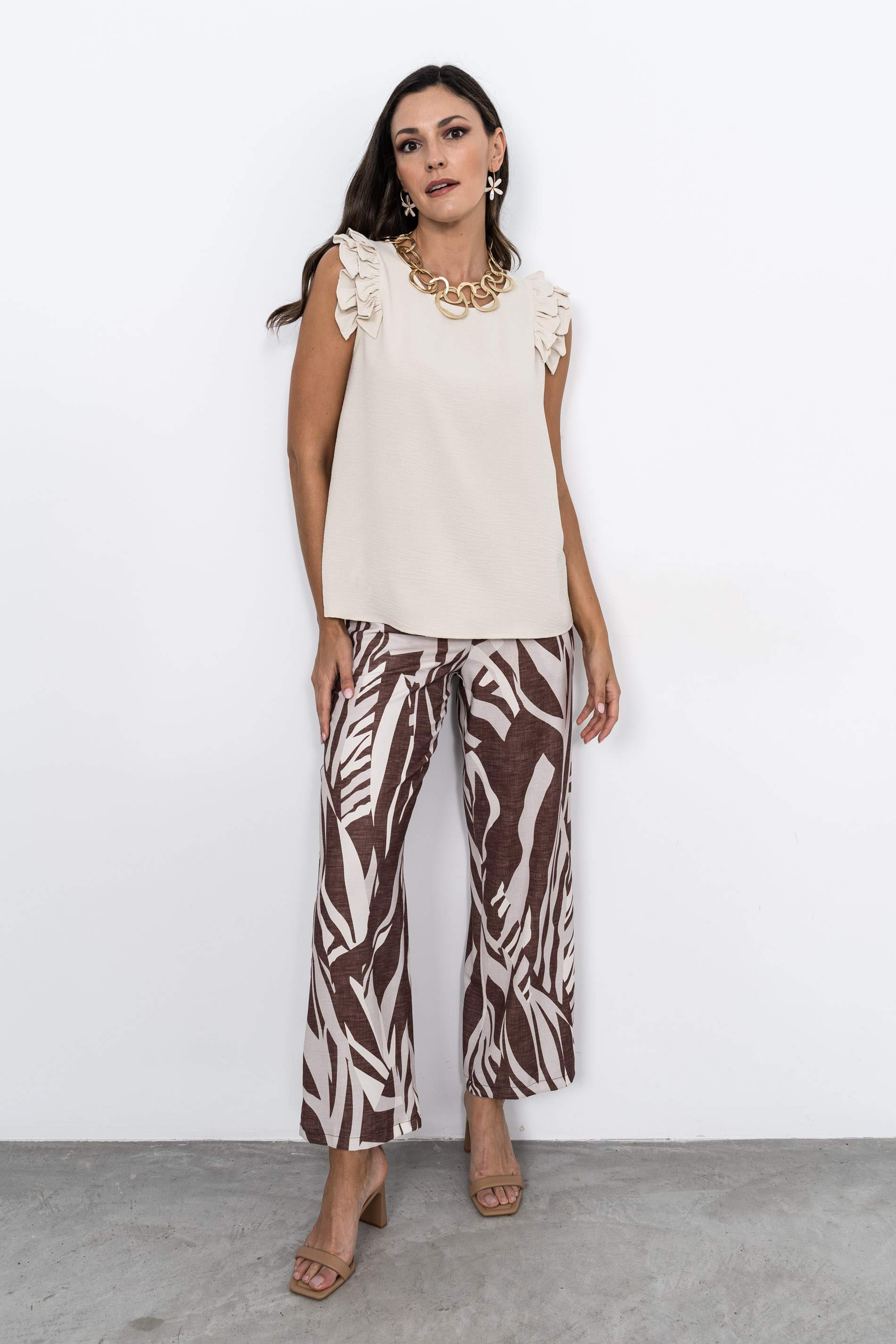 PANTALÓN ESTAMPADO TRAZOS