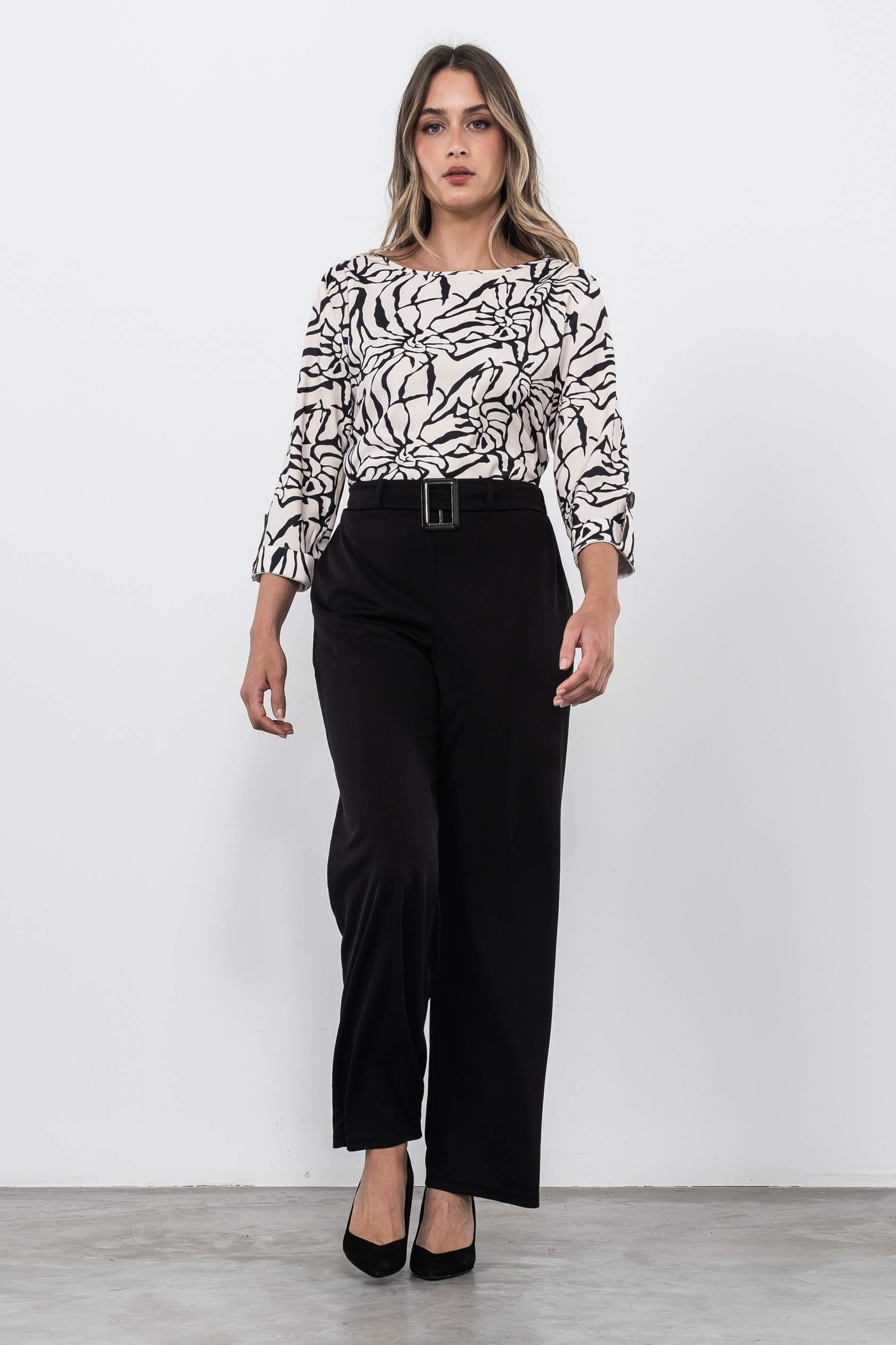 BLUSA BICOLOR TRABILLAS