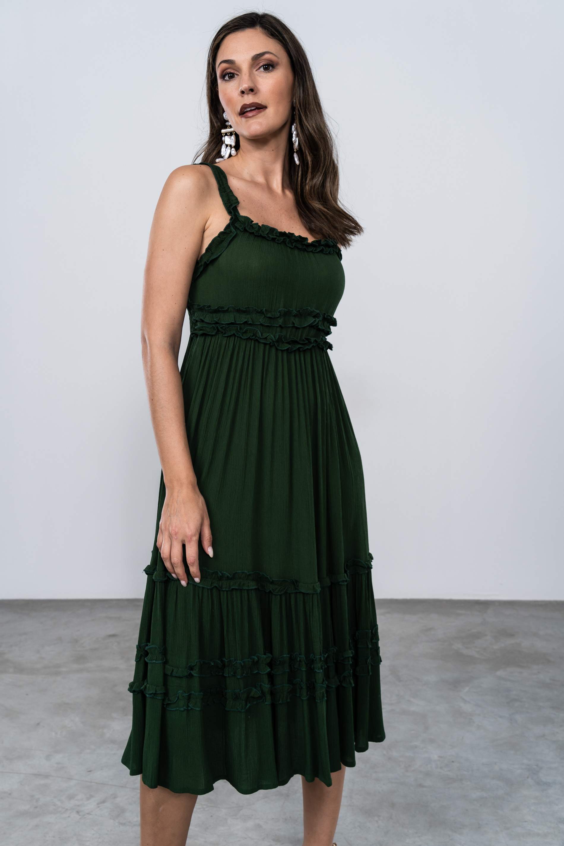 VESTIDO VOLANTITOS TIRANTES BOTELLA