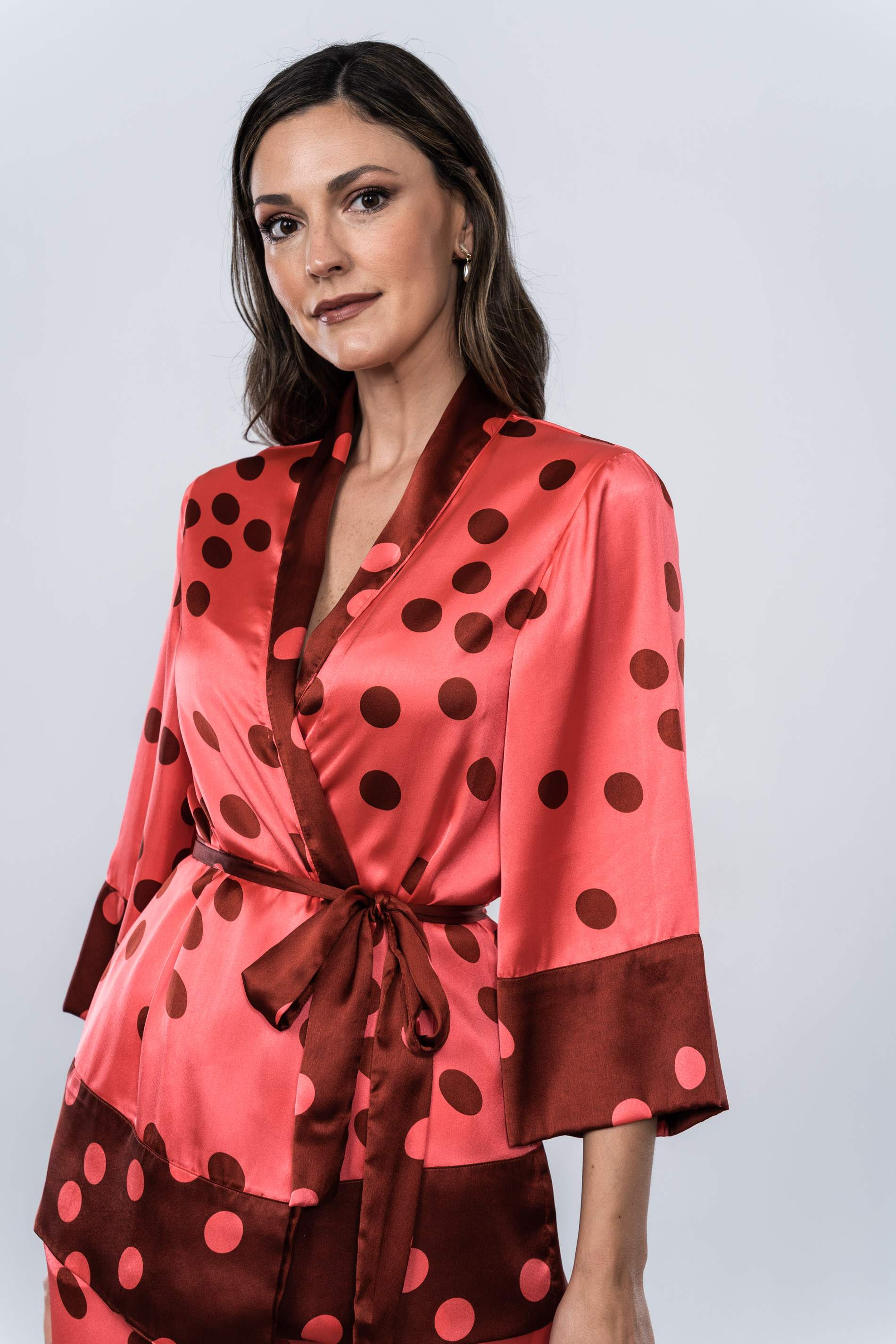 KIMONO TOPOS COMBINADO BURDEOS