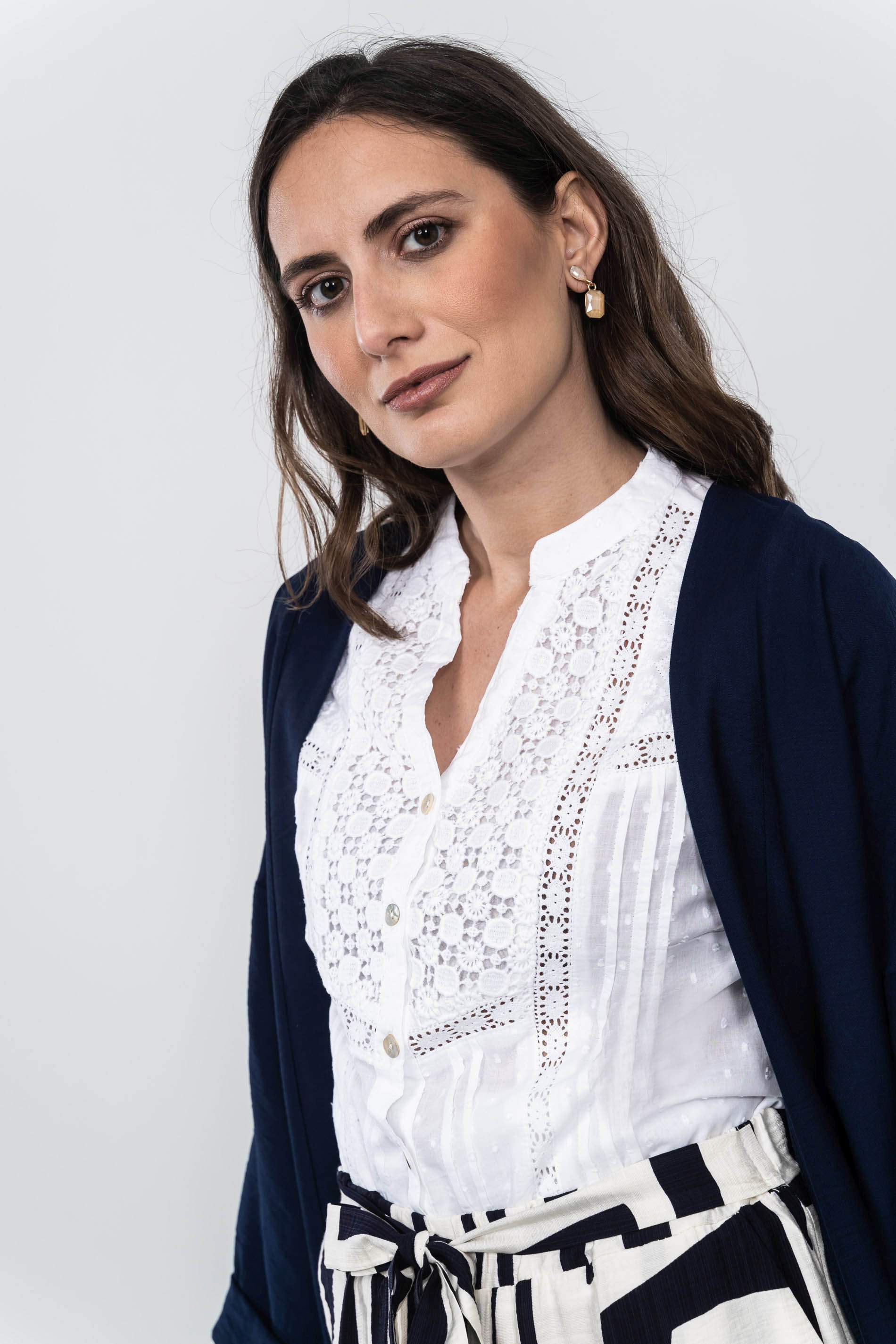 BLUSA PLUMETI CANESÚ BLANCO