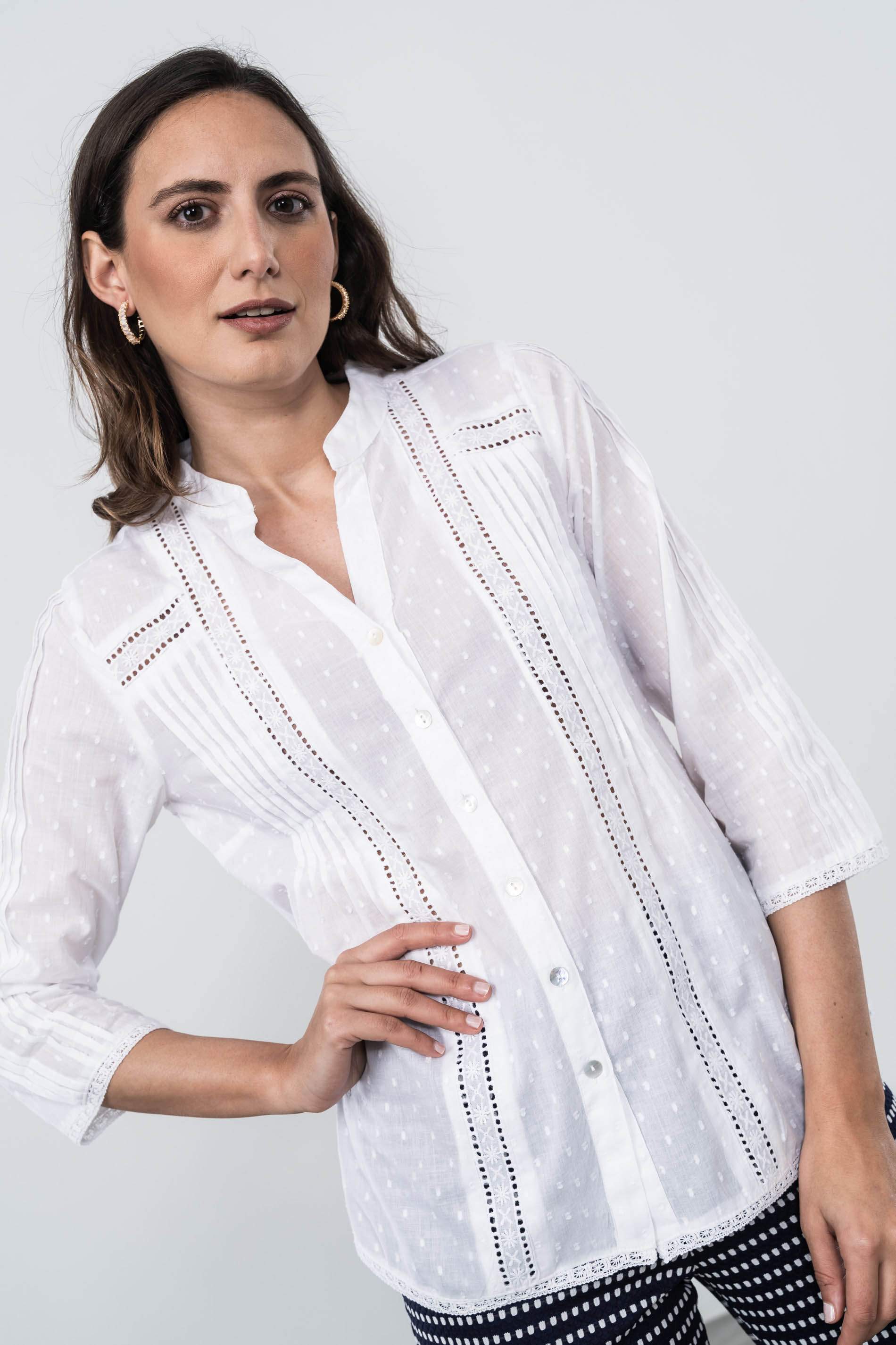 BLUSA PLUMETI JARETAS BLANCO