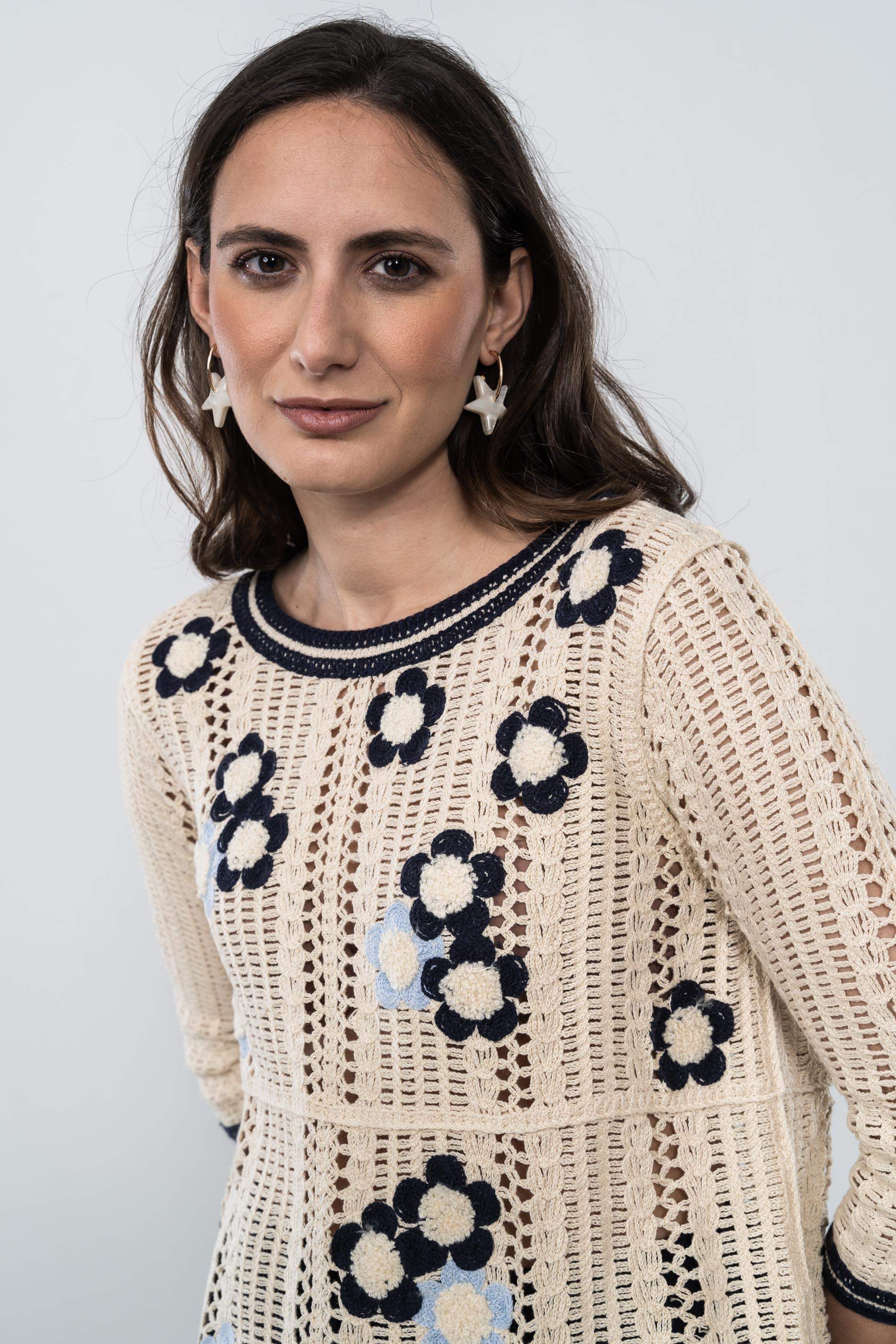 JERSEY CROCHET FLOR MARINO