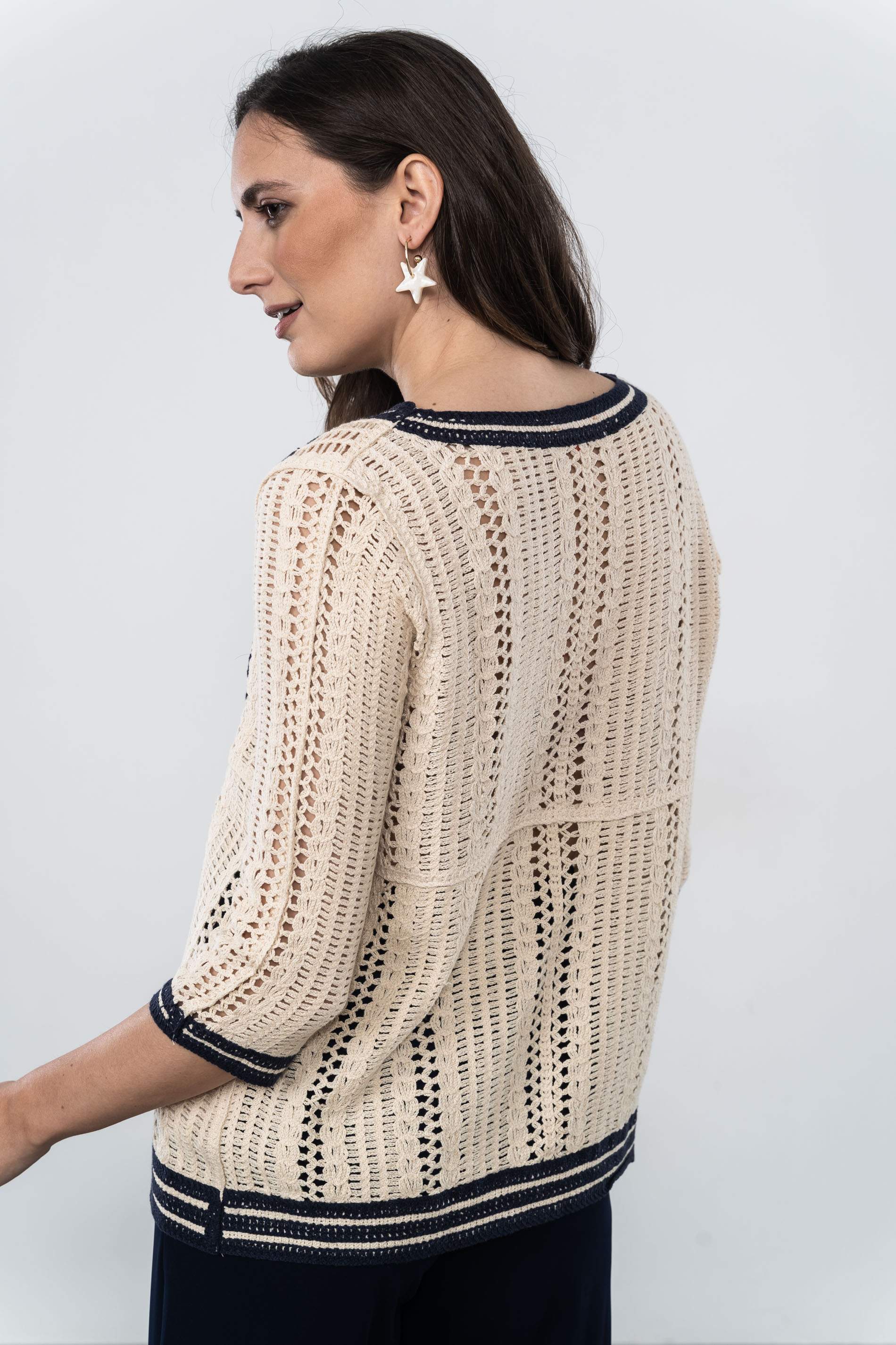 JERSEY CROCHET FLOR MARINO