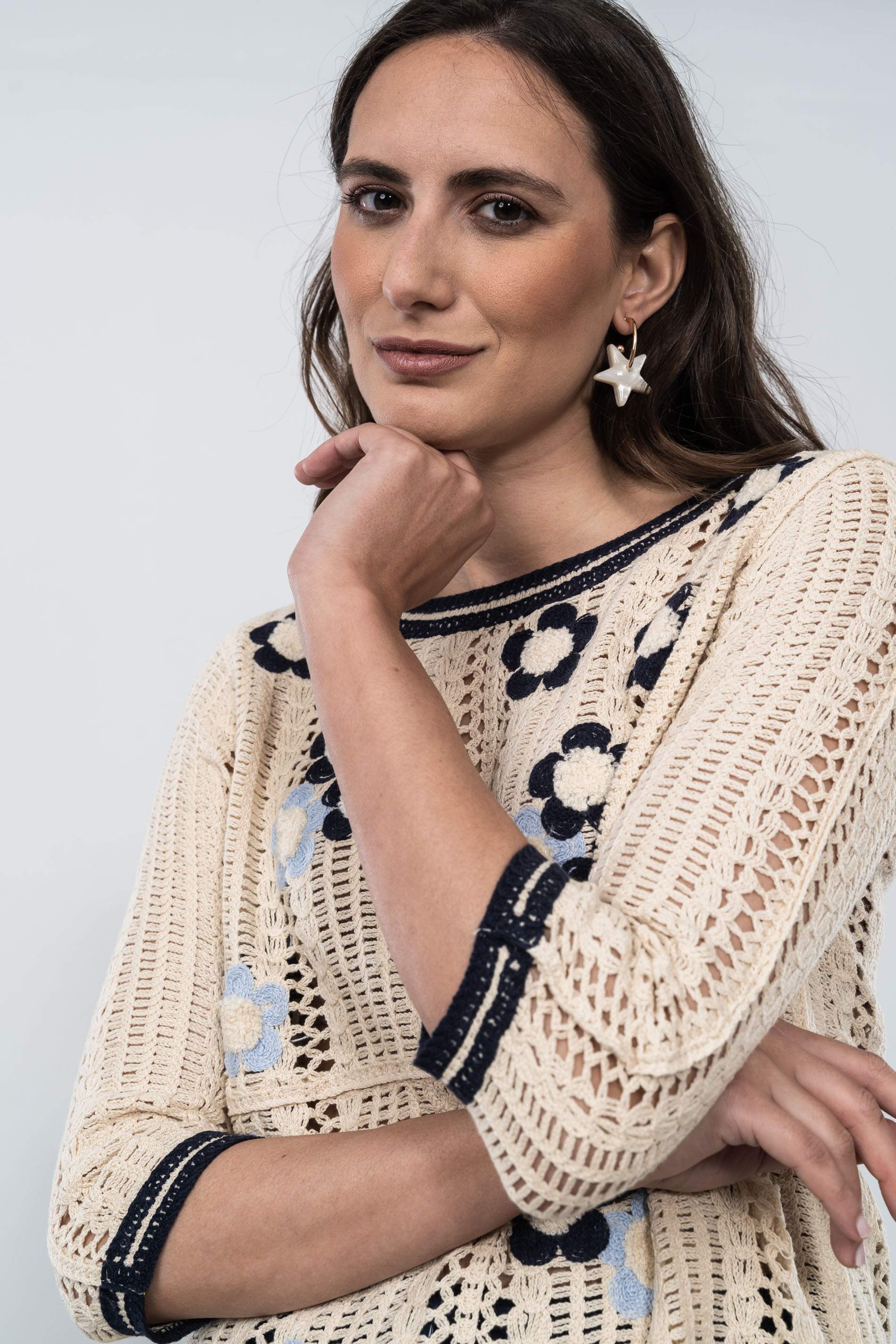 JERSEY CROCHET FLOR MARINO