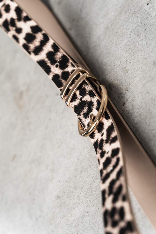 CINTURÓN ANIMAL PRINT NATURAL