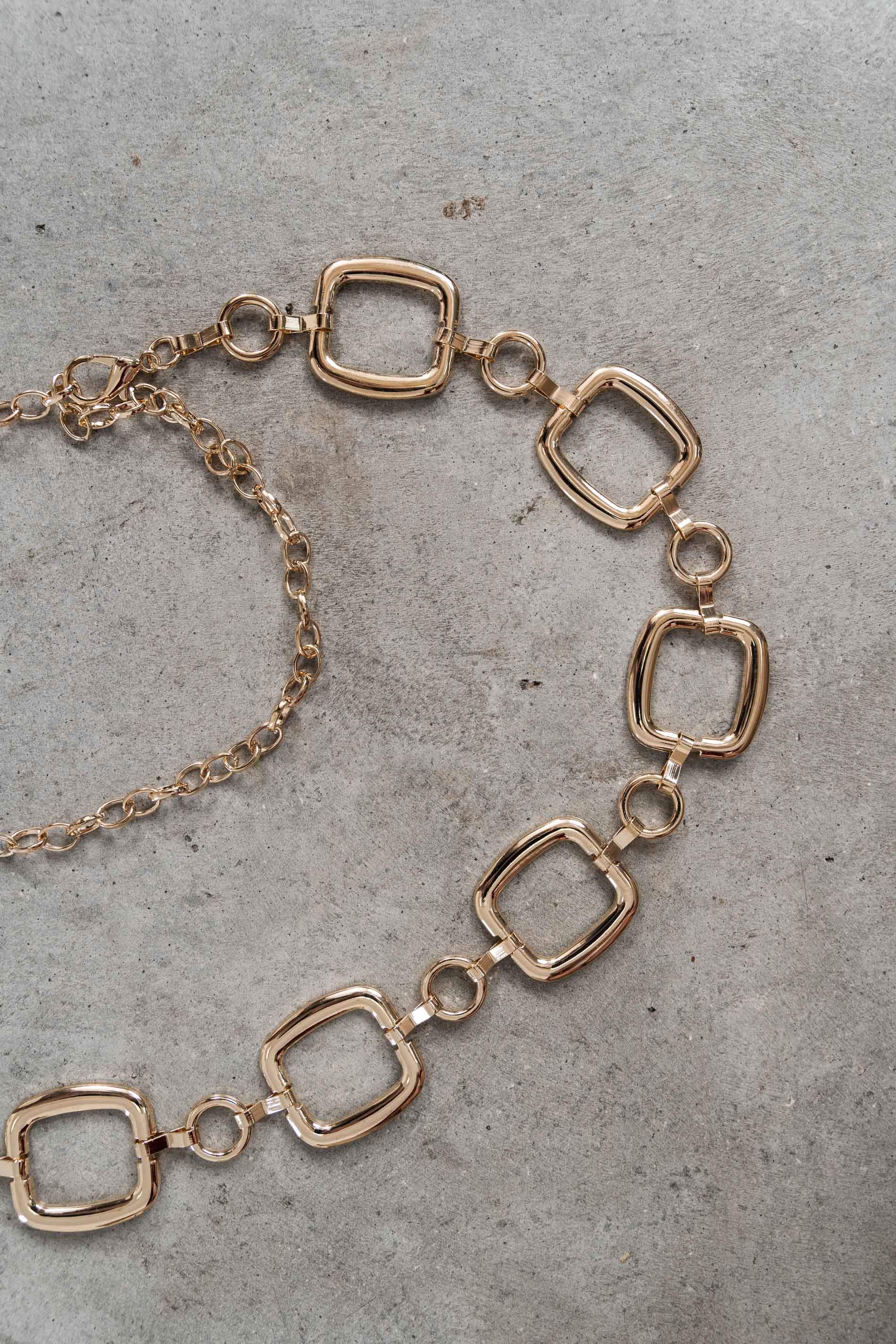 CINTURÓN CADENA CUADRADA