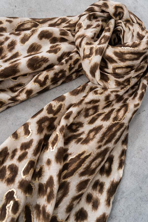 FOULARD ANIMAL ORO