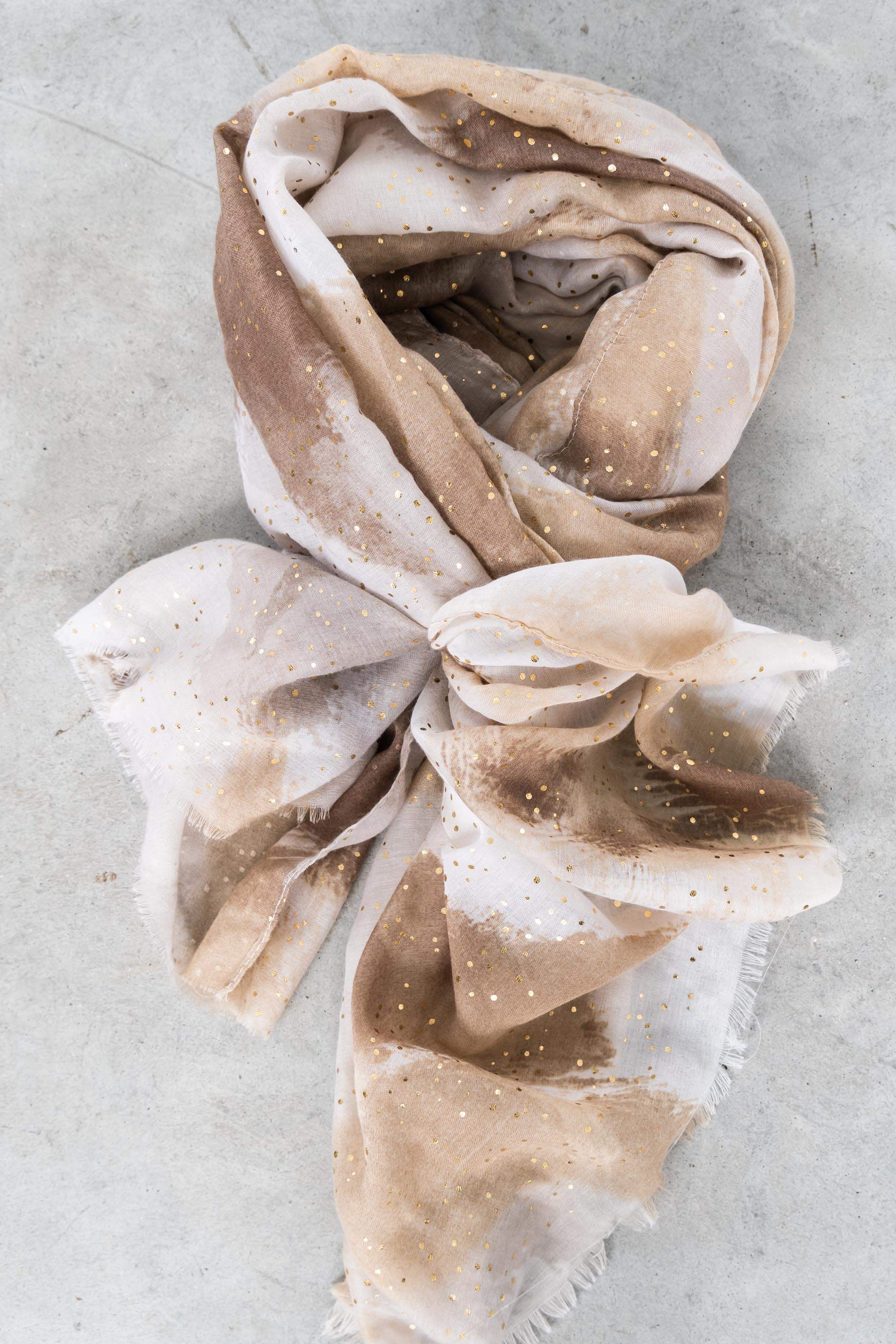 FOULARD MANCHAS ORO