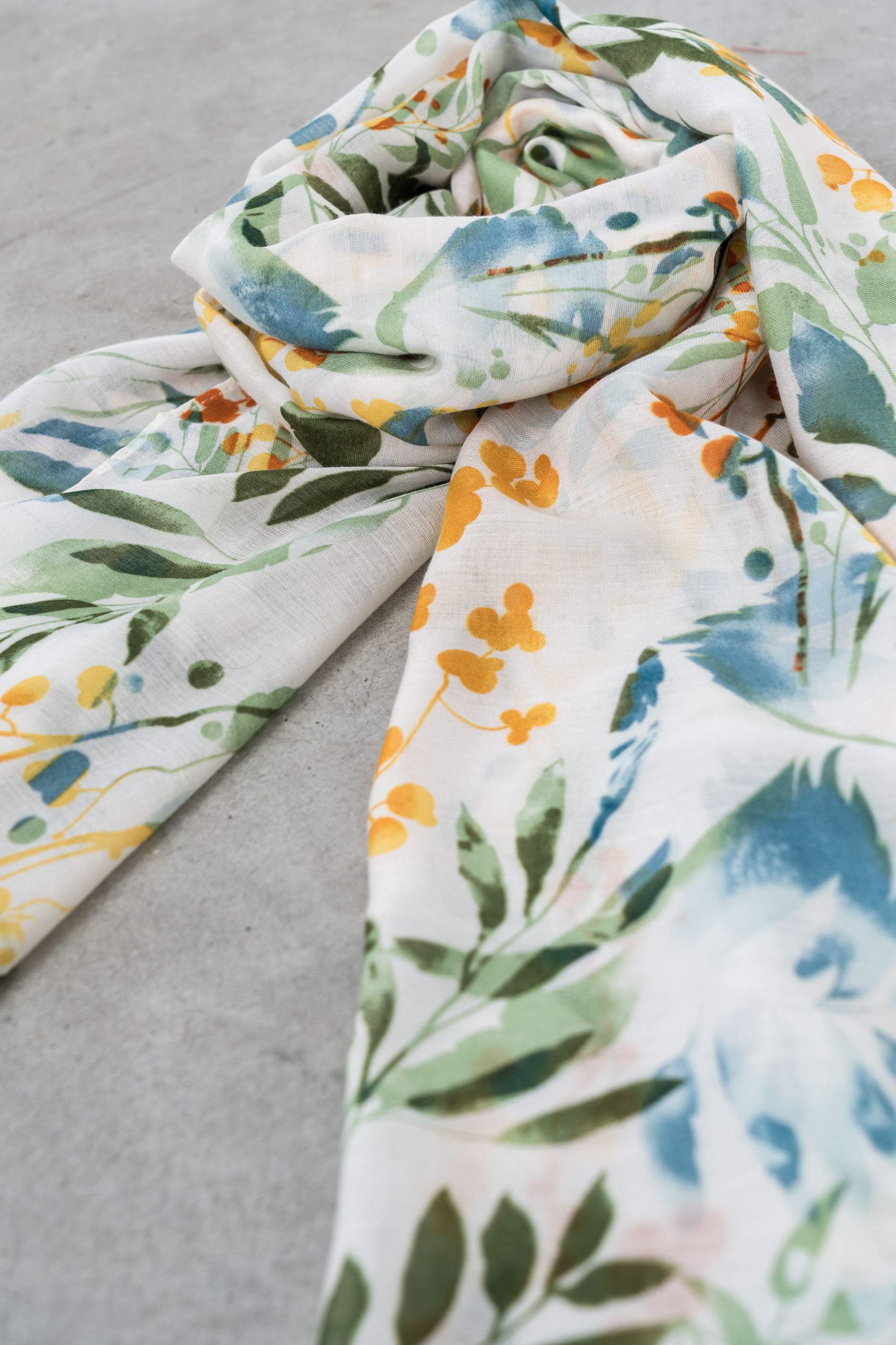 FOULARD HOJAS VERDE