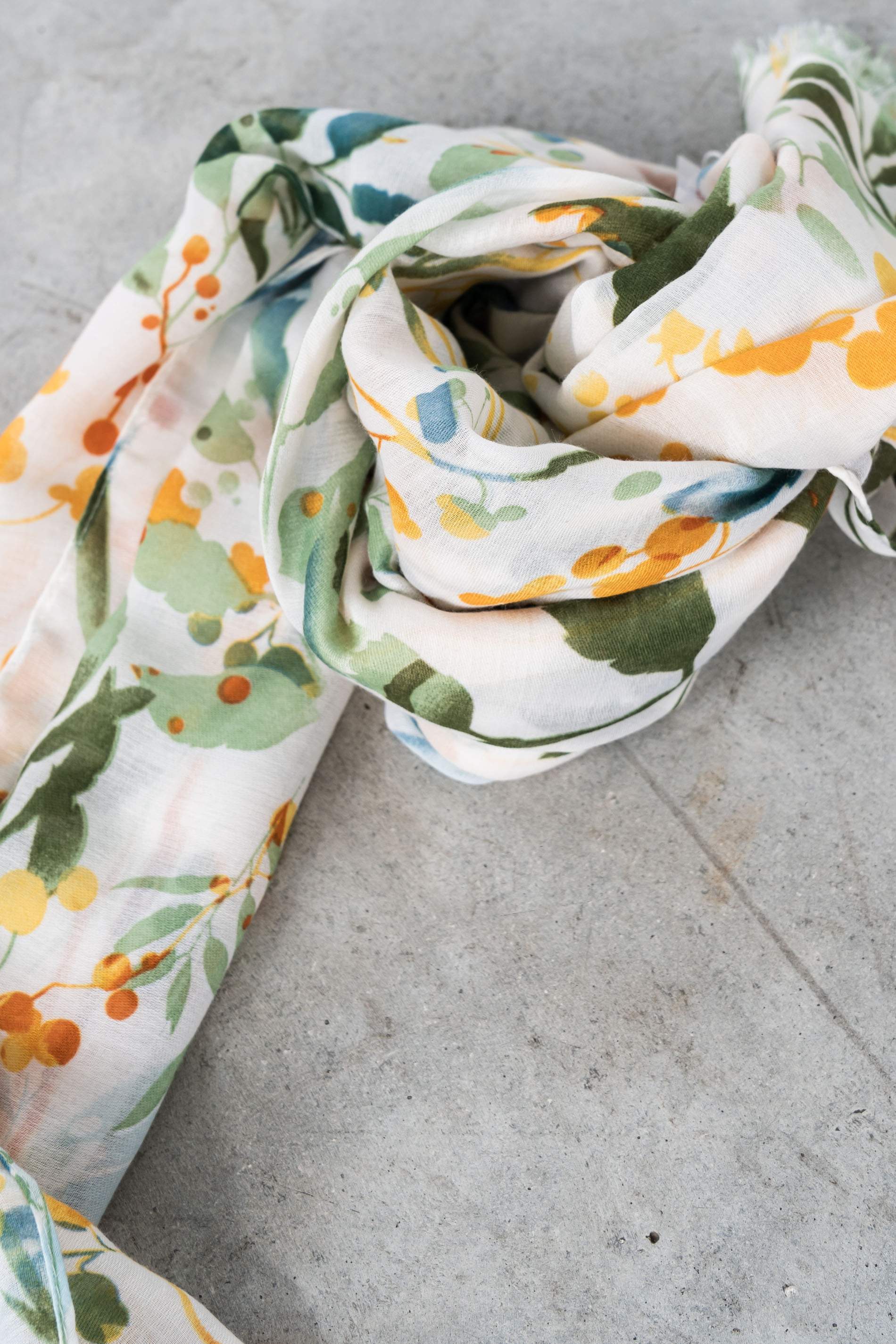 FOULARD HOJAS VERDE