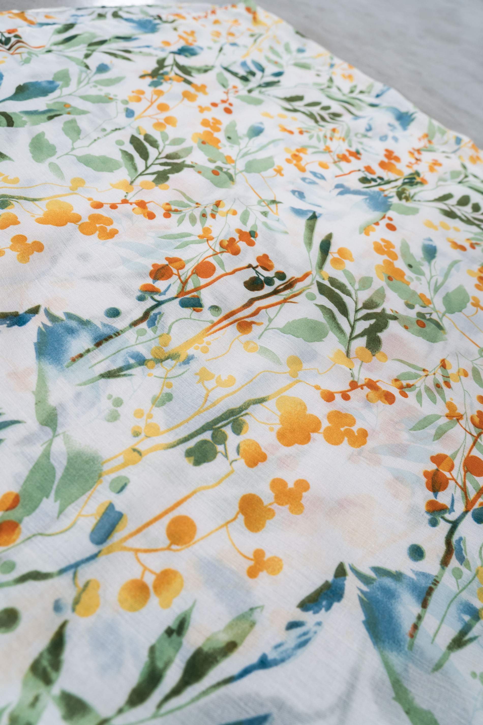 FOULARD HOJAS VERDE