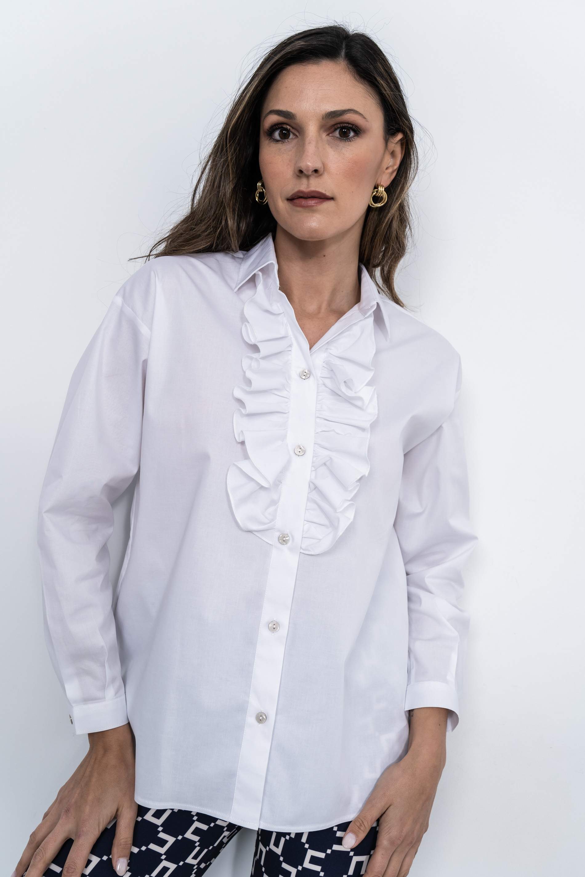 CAMISA VOLANTE PECHERA