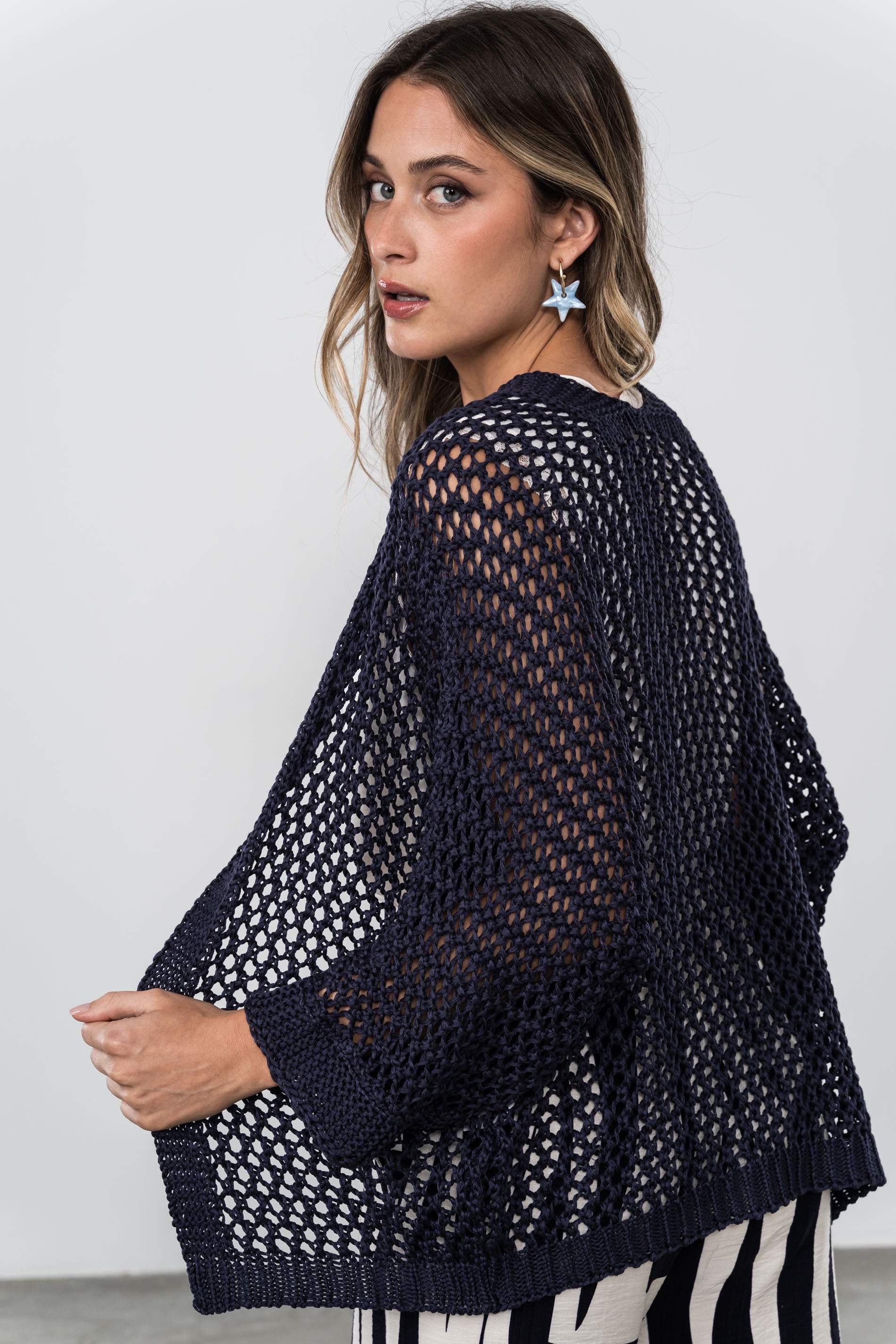 CHAQUETA CALADA MARINO