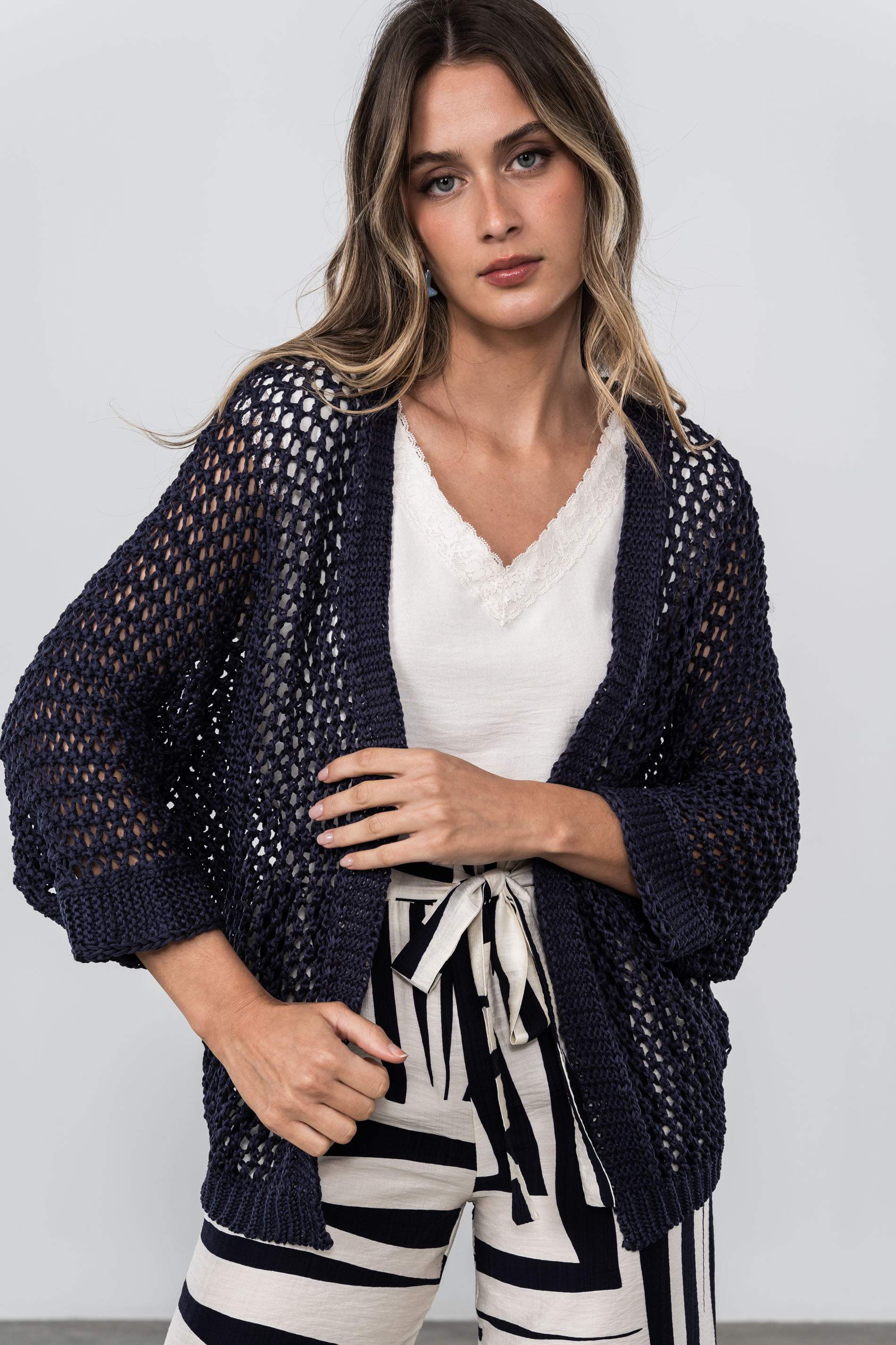 CHAQUETA CALADA MARINO