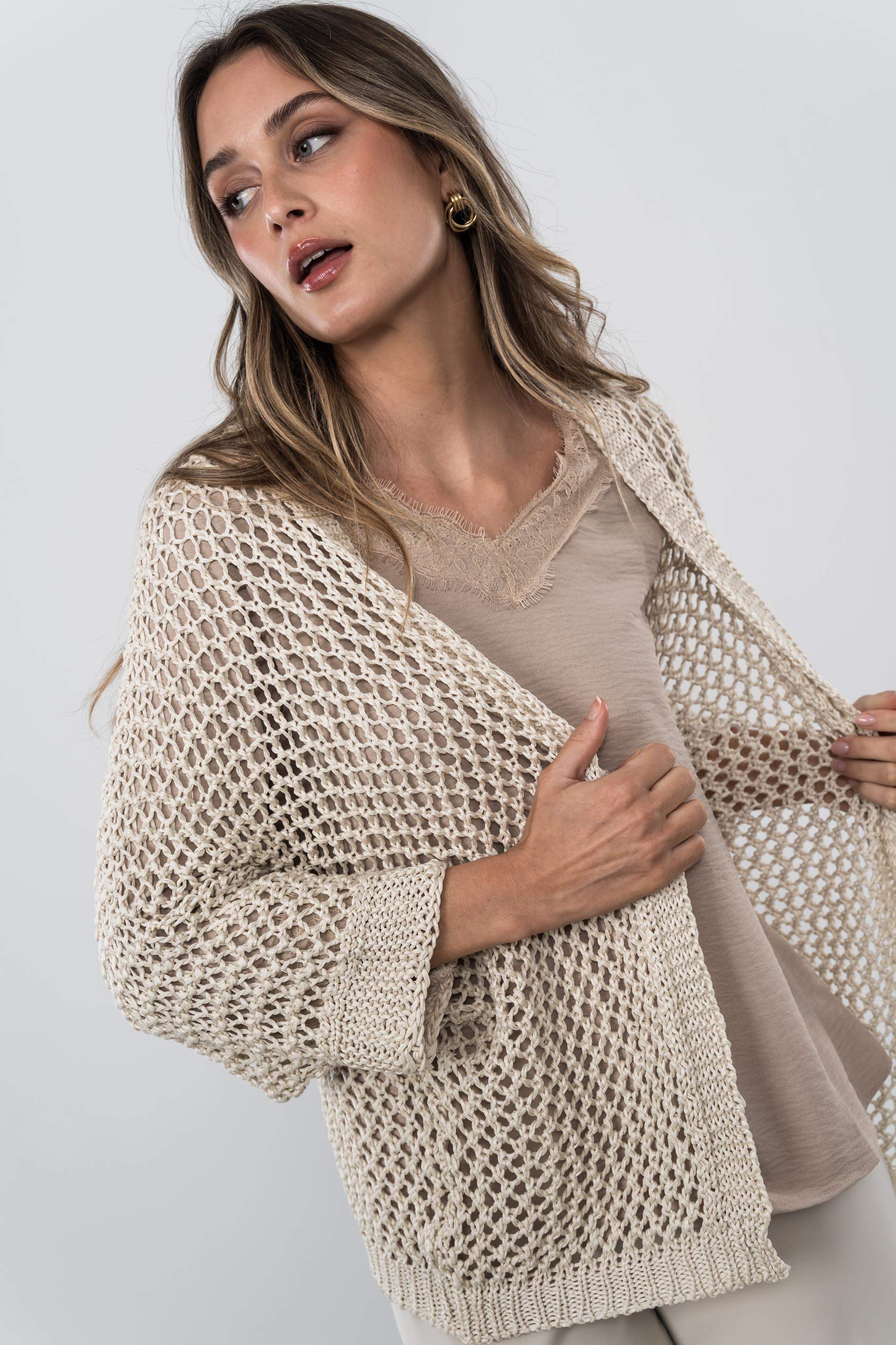 CHAQUETA CALADA ARENA