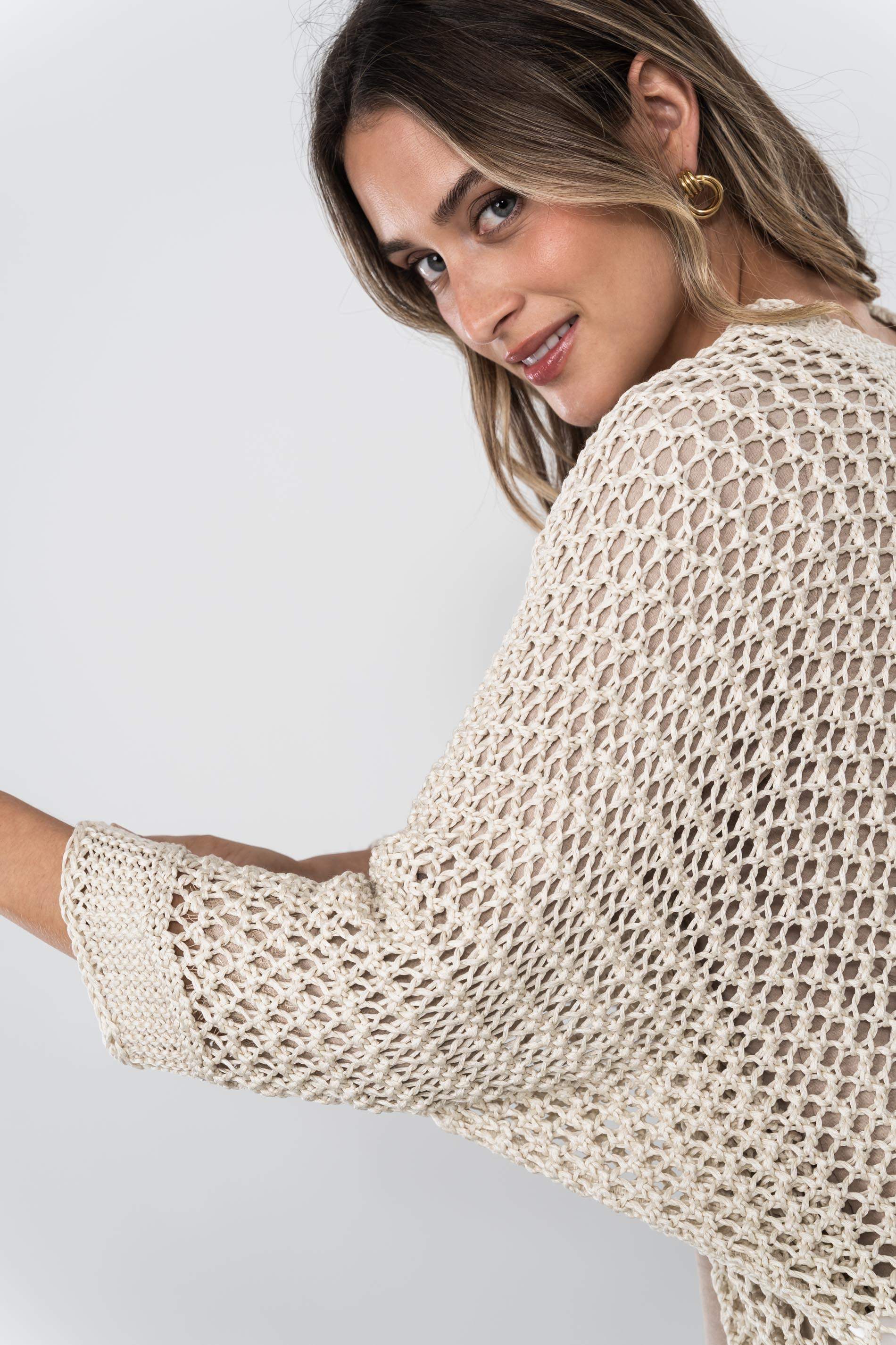 CHAQUETA CALADA ARENA