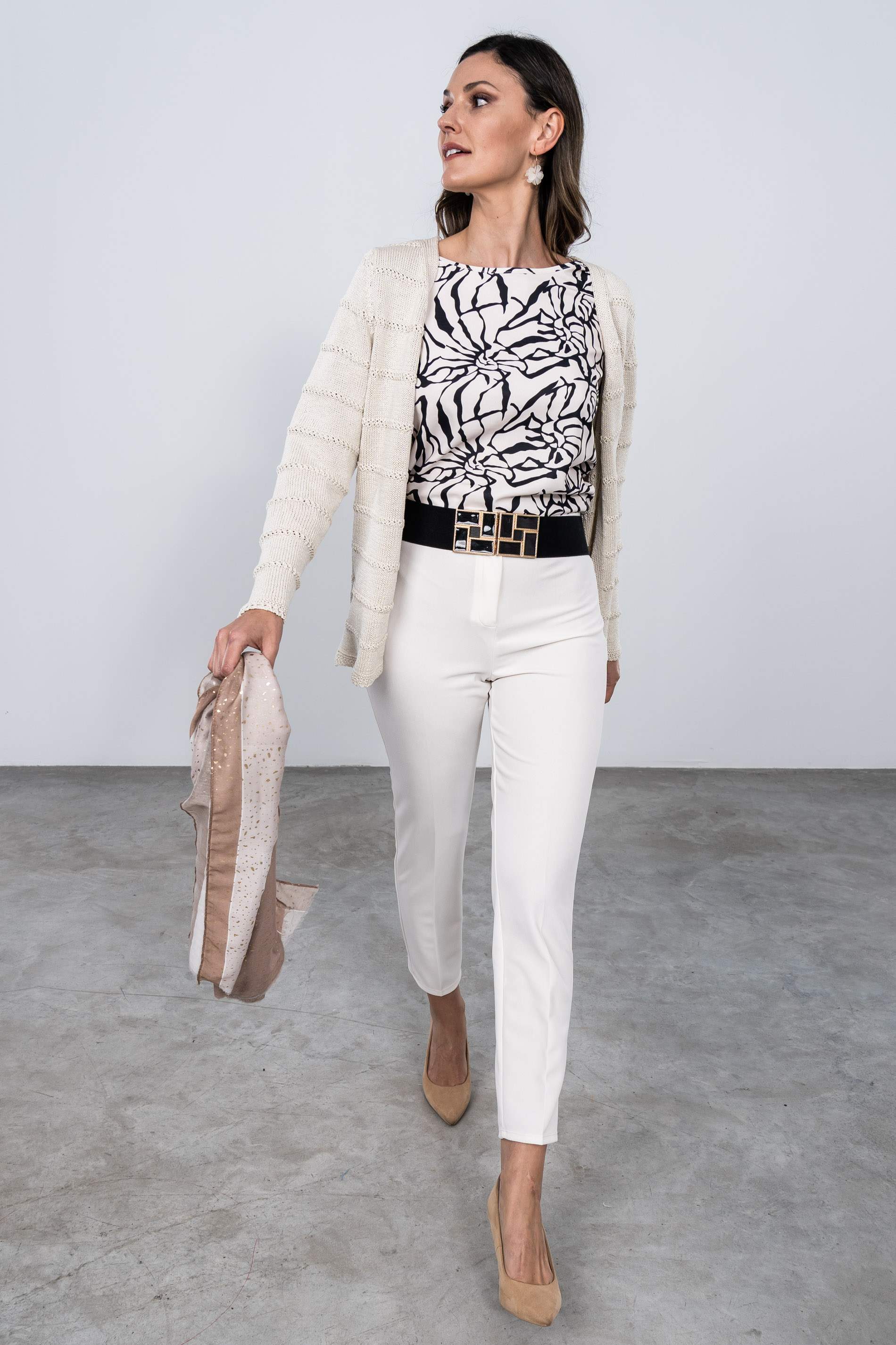 CHAQUETA NERVIO CALADO ARENA