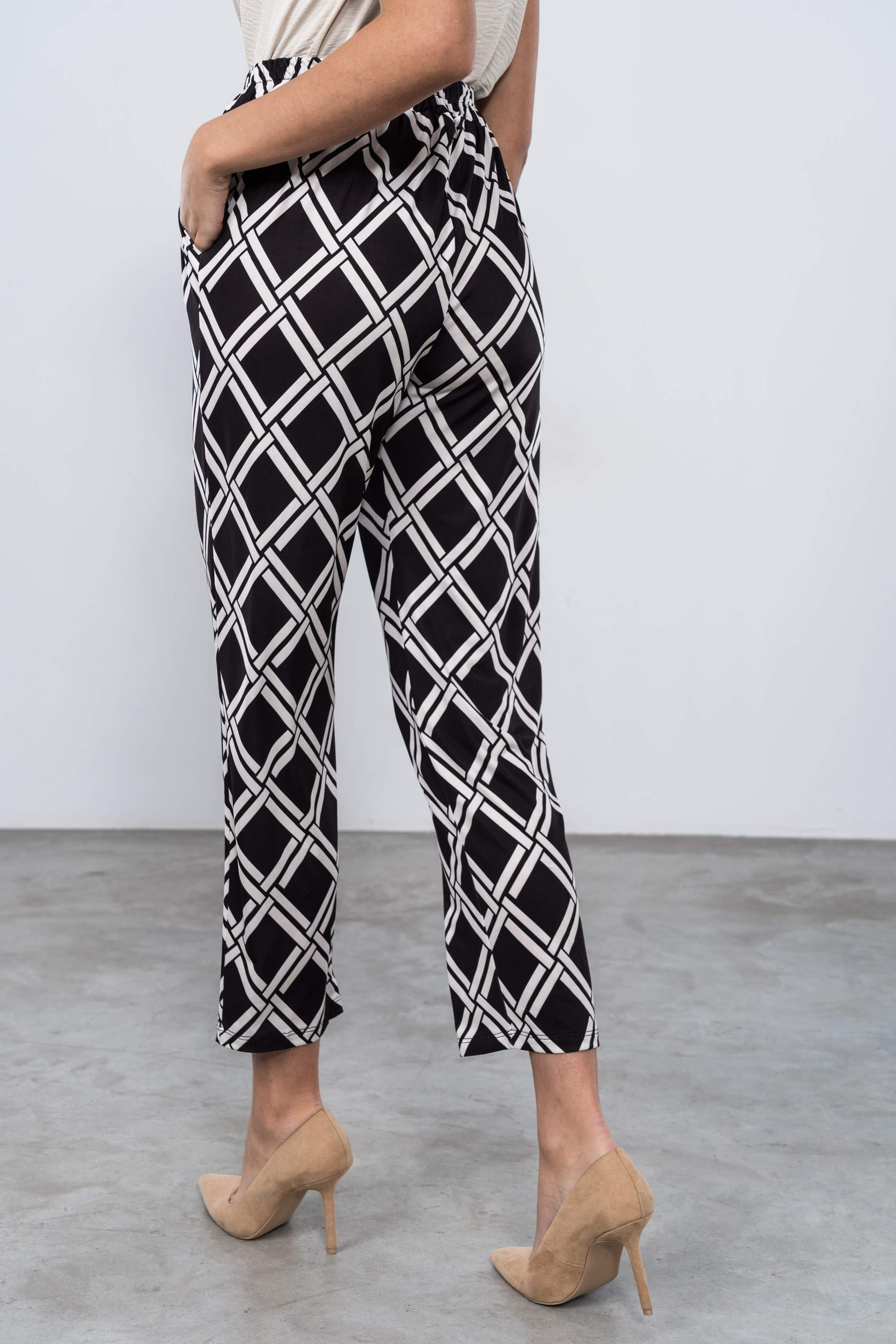 PANTALÓN BICOLOR ENREJADO