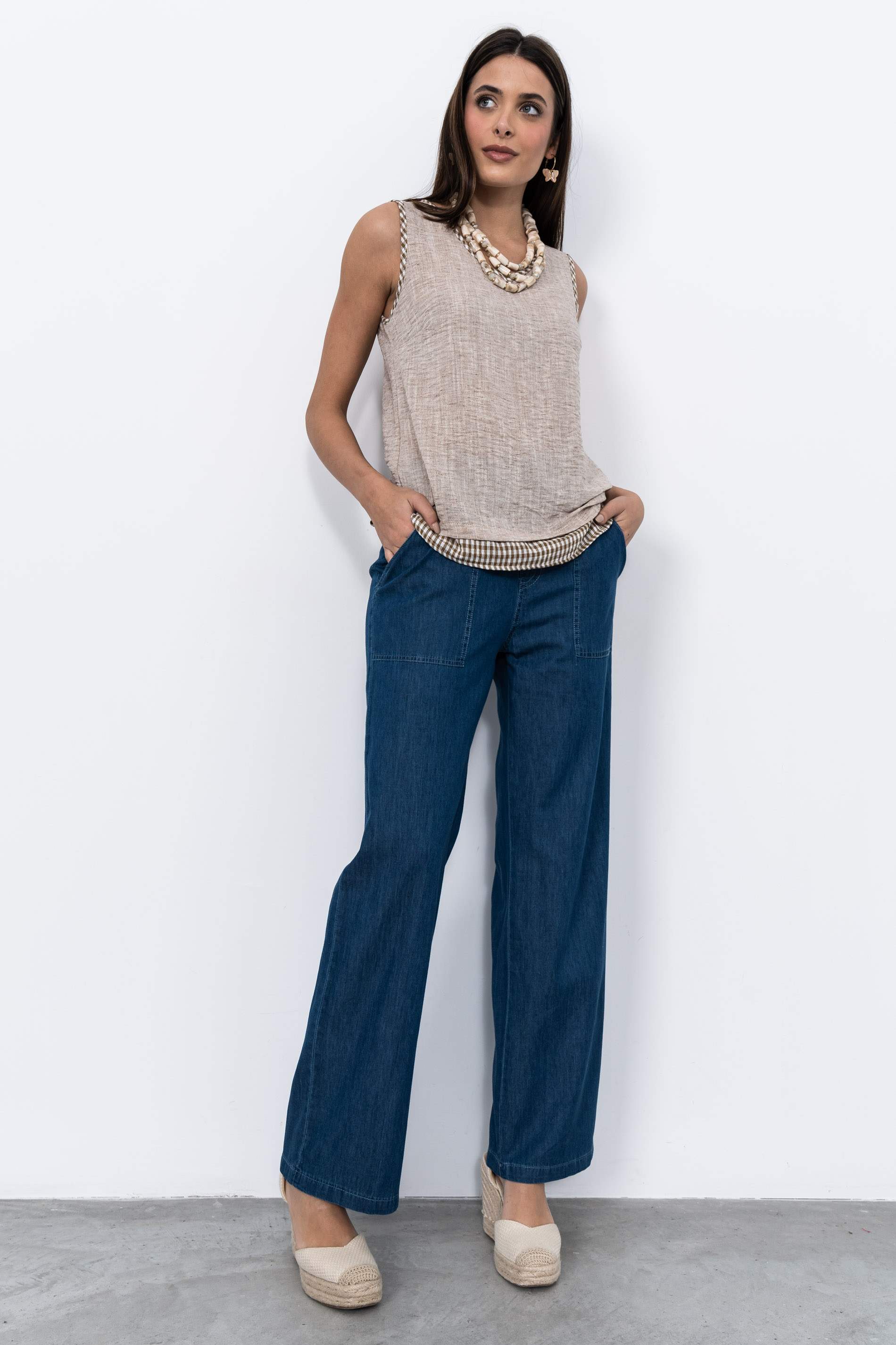 PANTALÓN VAQUERO GOMA AZUL