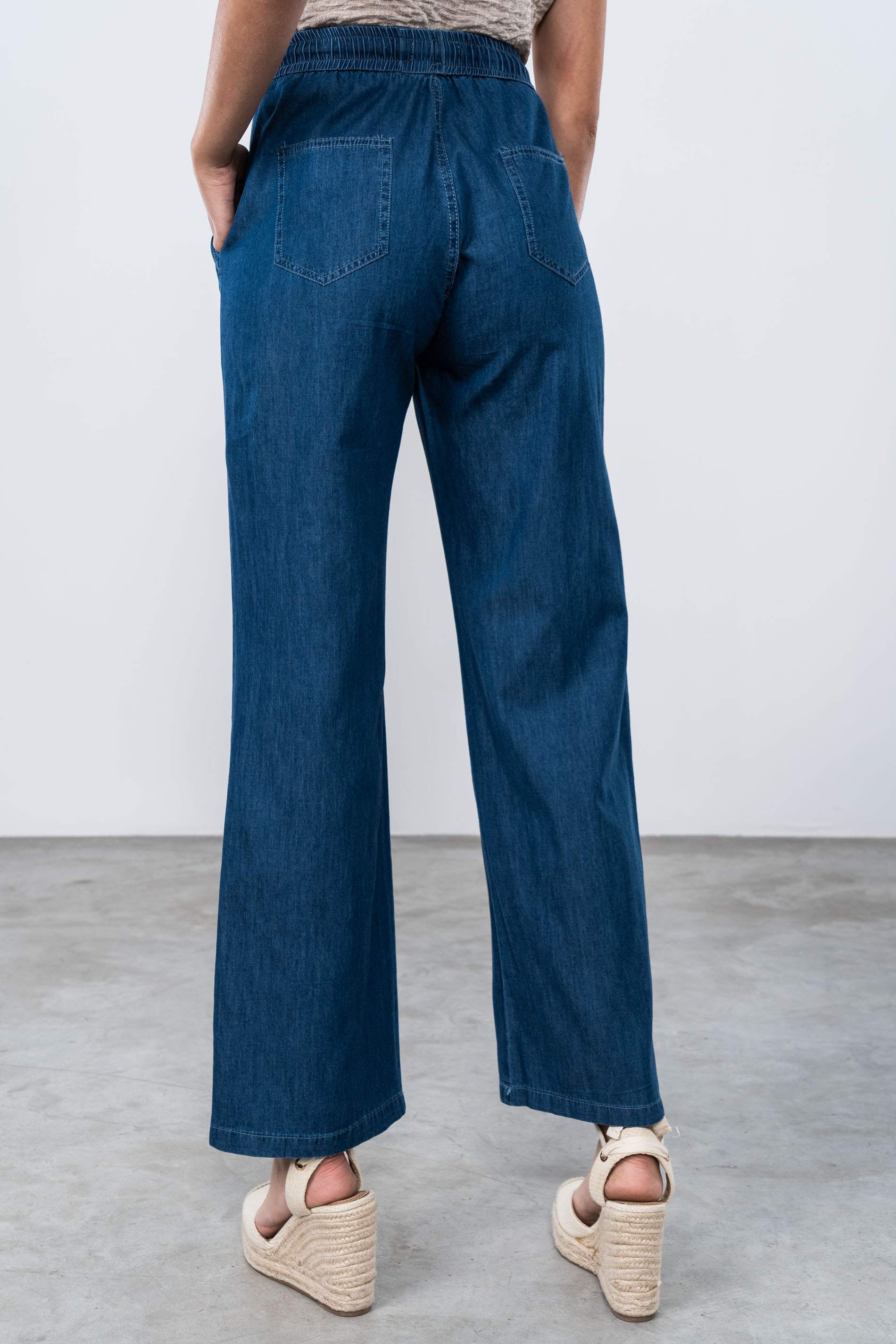 PANTALÓN VAQUERO GOMA AZUL
