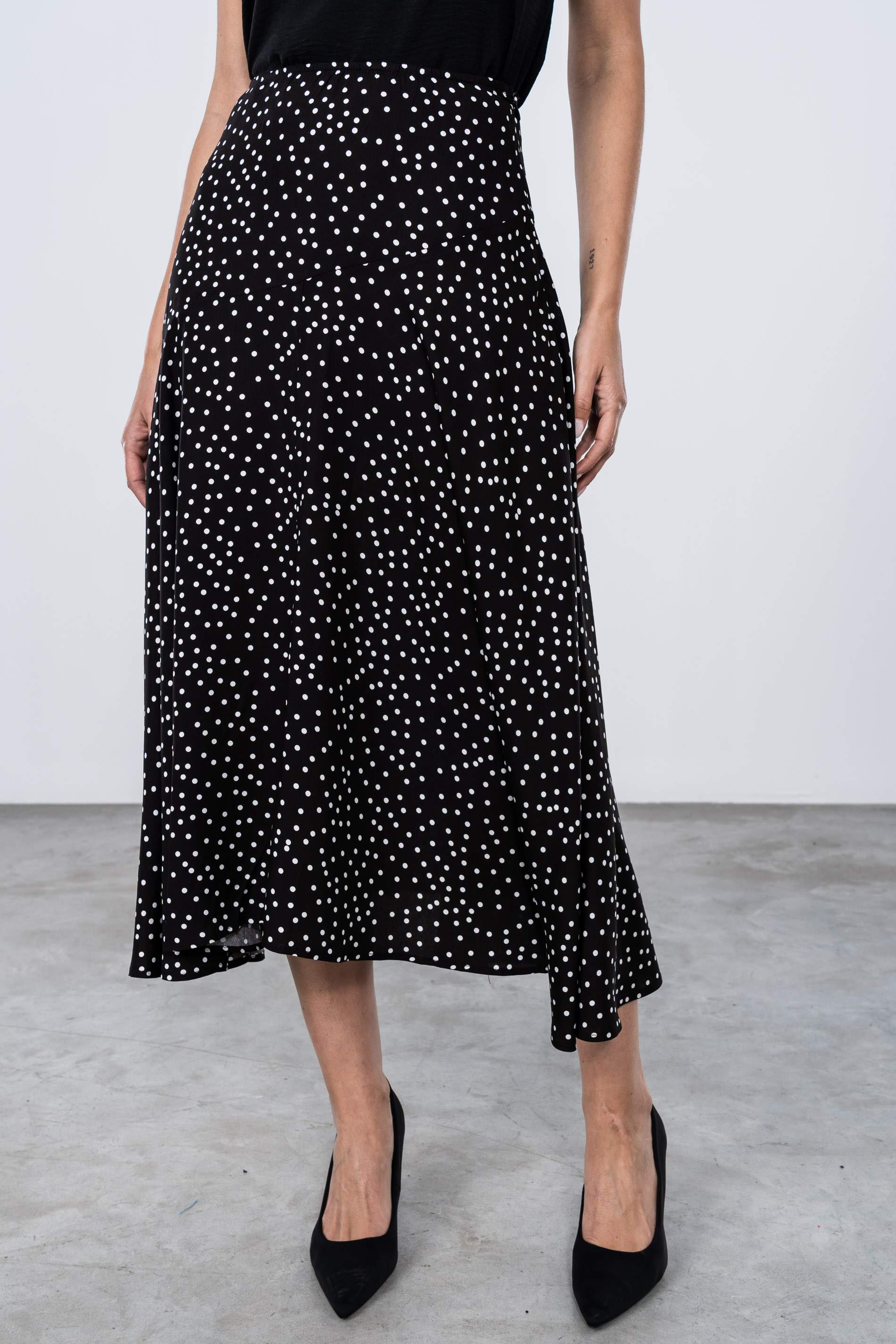 FALDA MIDI TOPOS