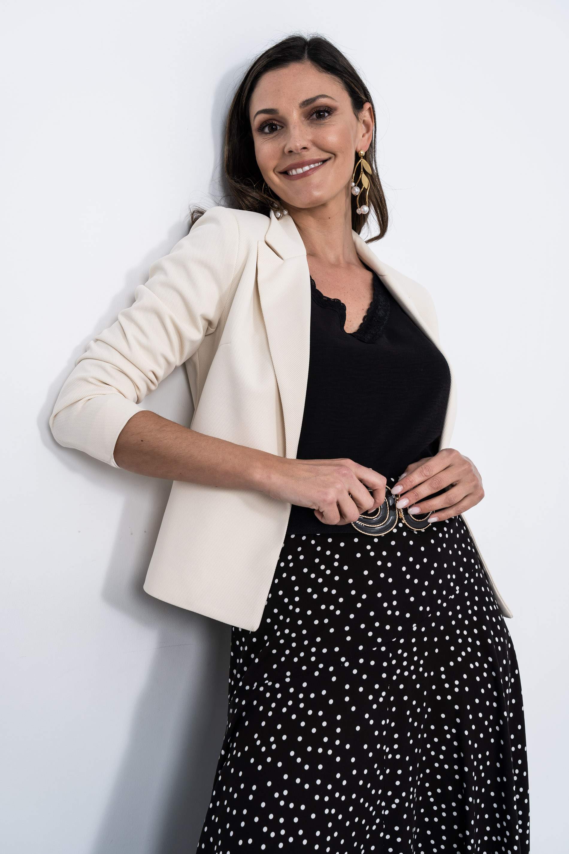 FALDA MIDI TOPOS