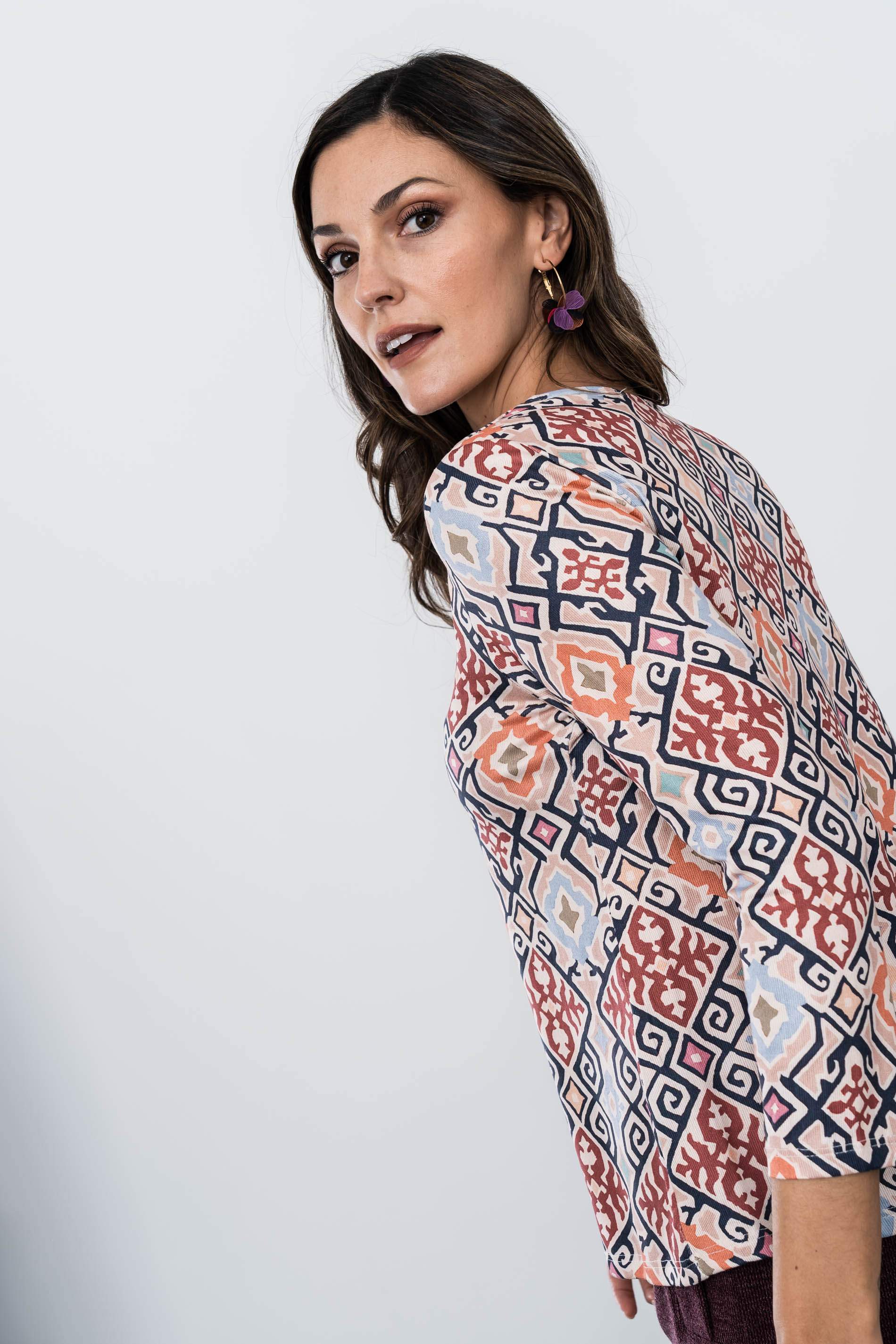 CAMISETA PUNTO AZULEJO