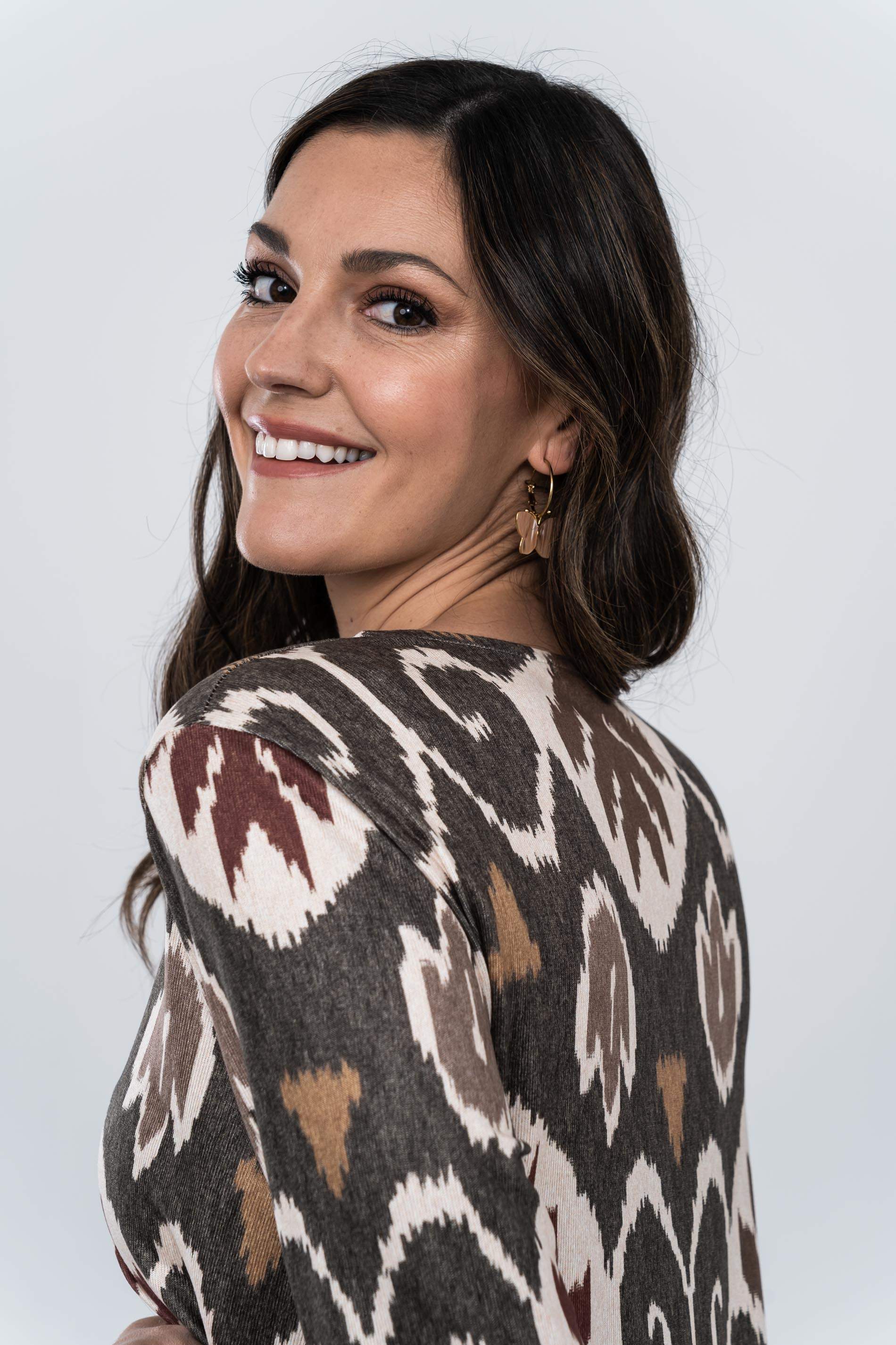 CAMISETA PUNTO CRUZADA ESPIGA KAKI