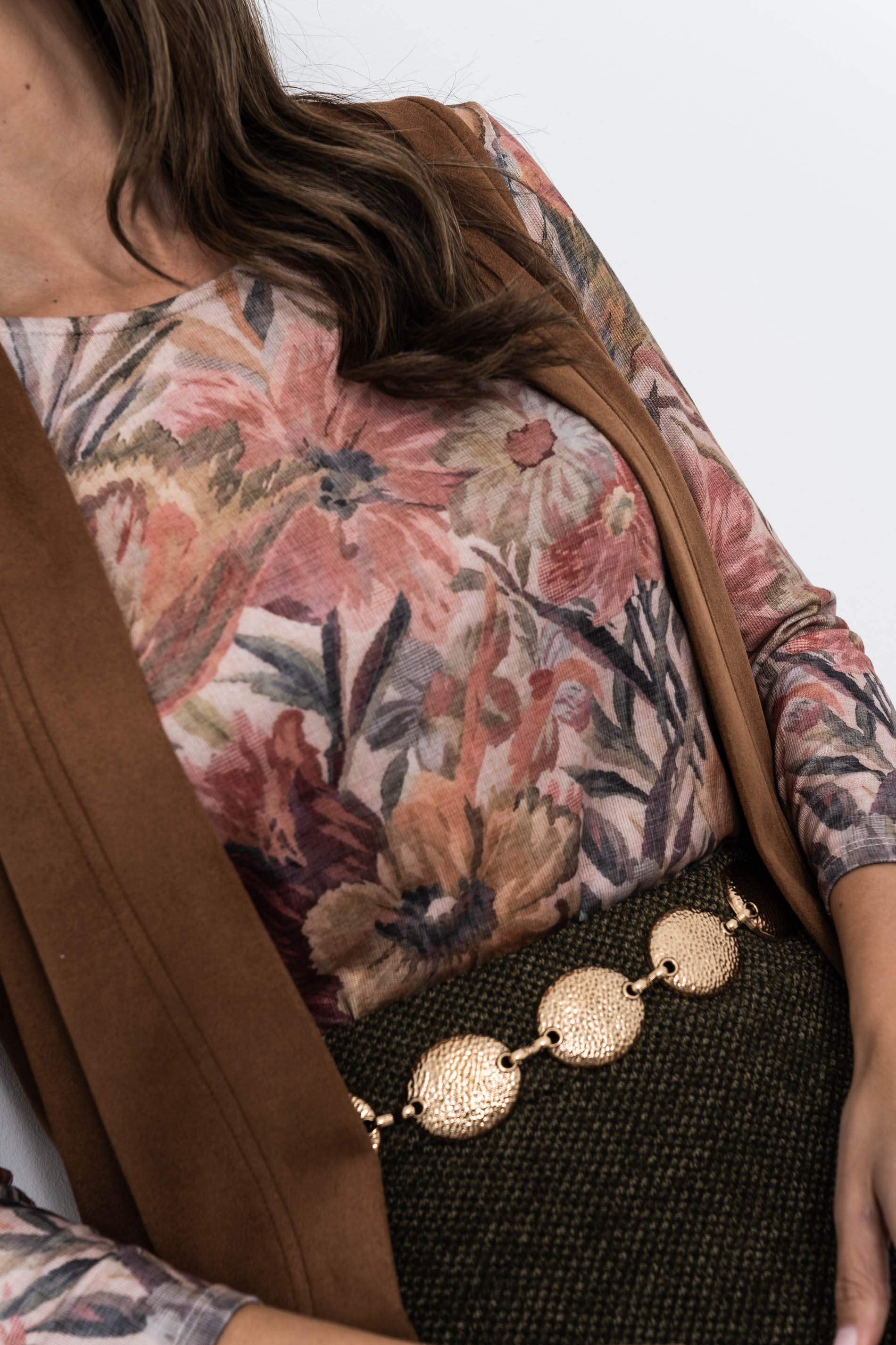 CAMISETA PUNTO FLORAL