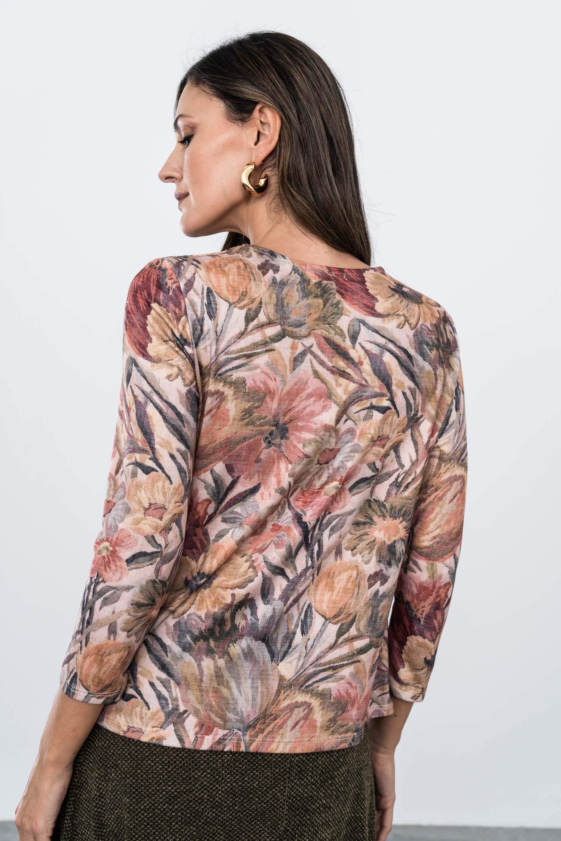 CAMISETA PUNTO FLORAL