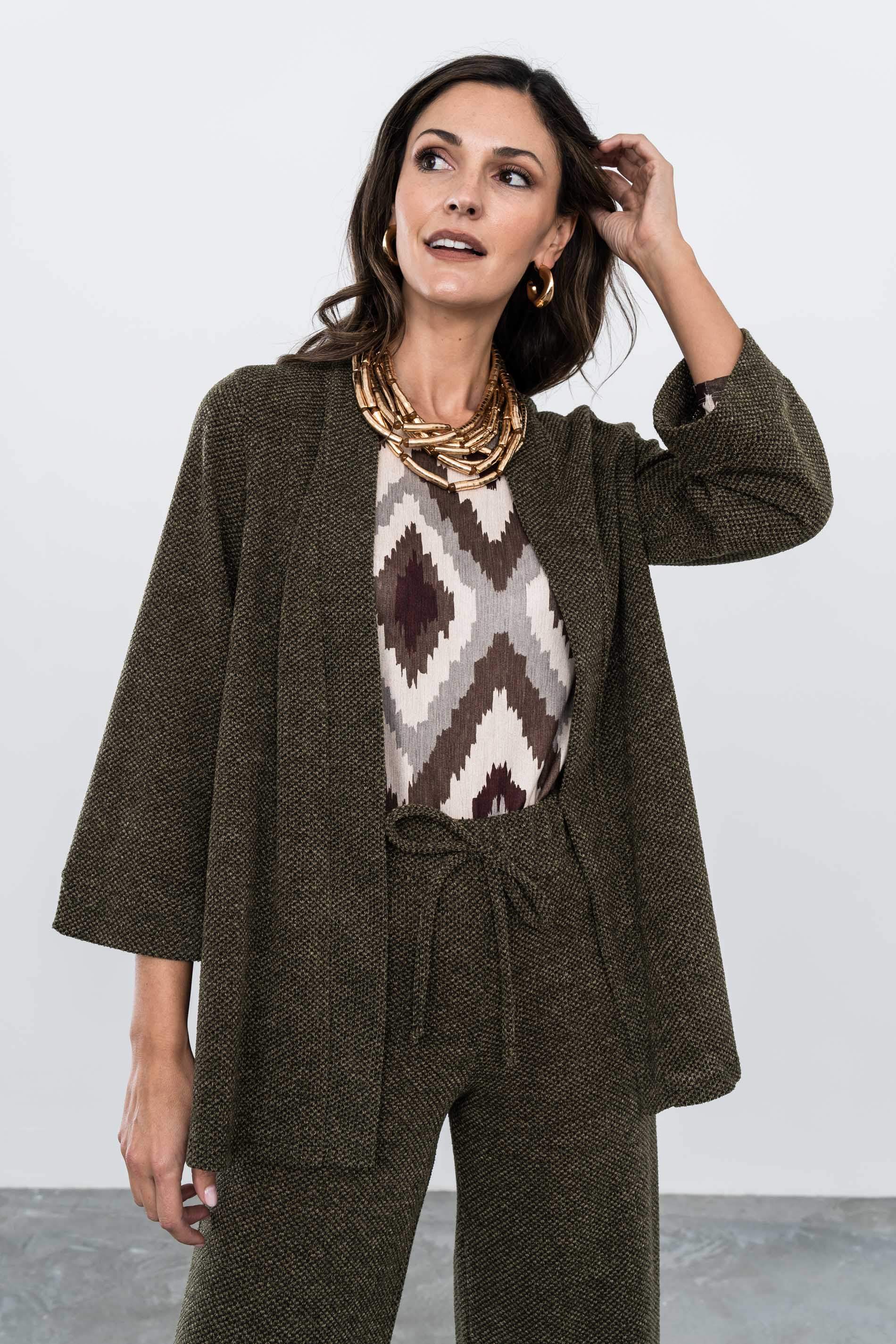 CHAQUETA PUNTO TEXTURA