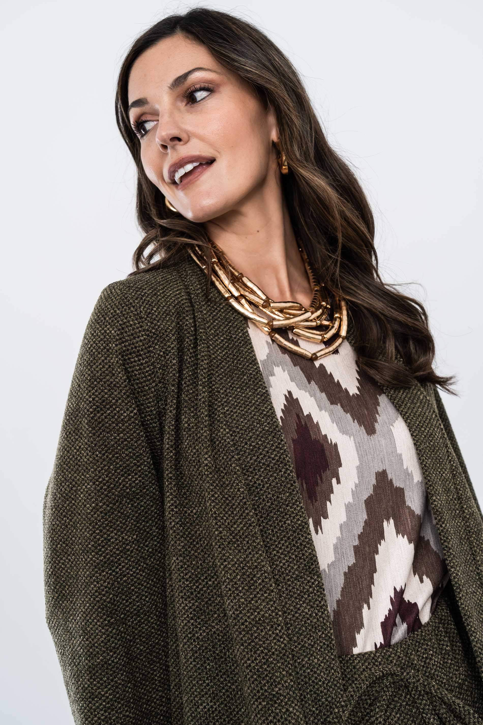 CHAQUETA PUNTO TEXTURA