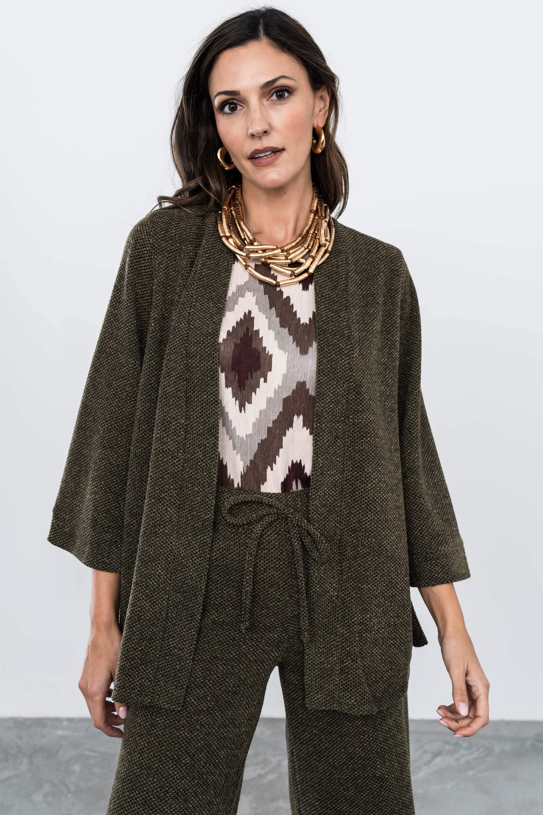 CHAQUETA PUNTO TEXTURA