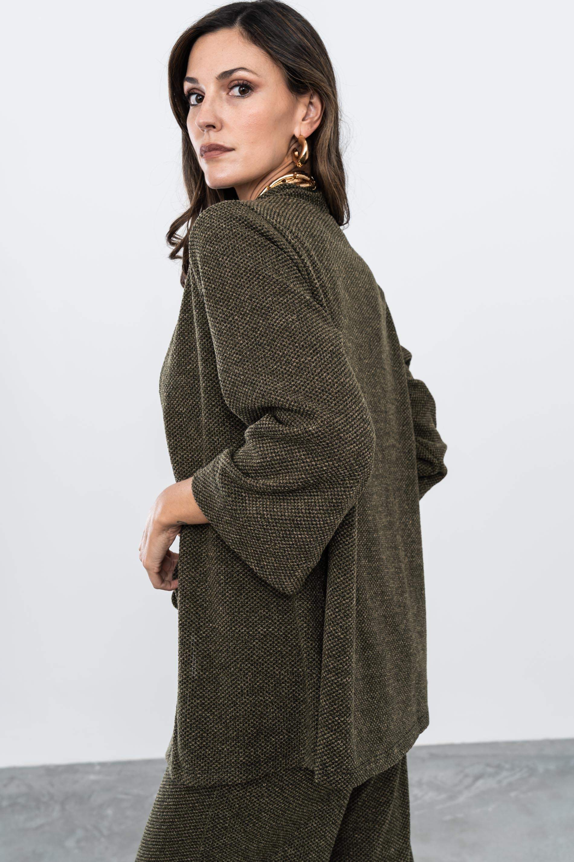 CHAQUETA PUNTO TEXTURA