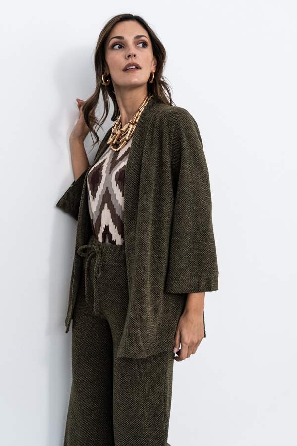 CHAQUETA PUNTO TEXTURA