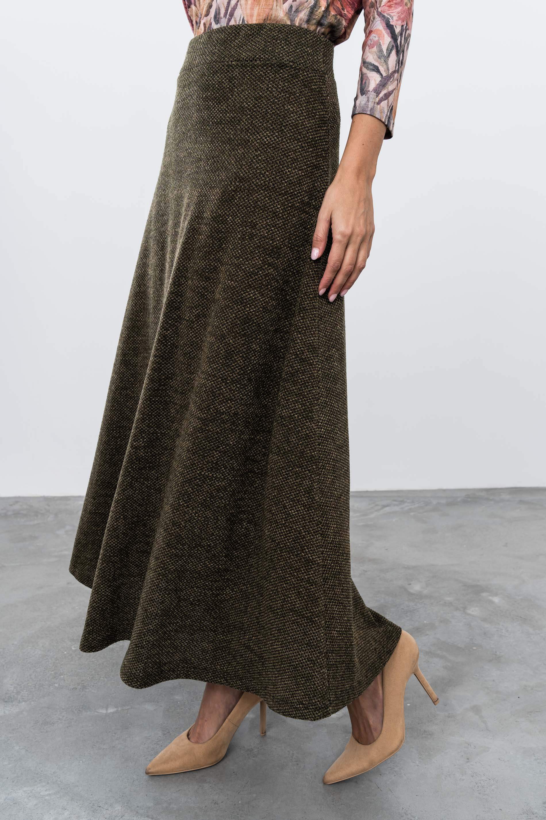 FALDA LARGA PUNTO TEXTURA