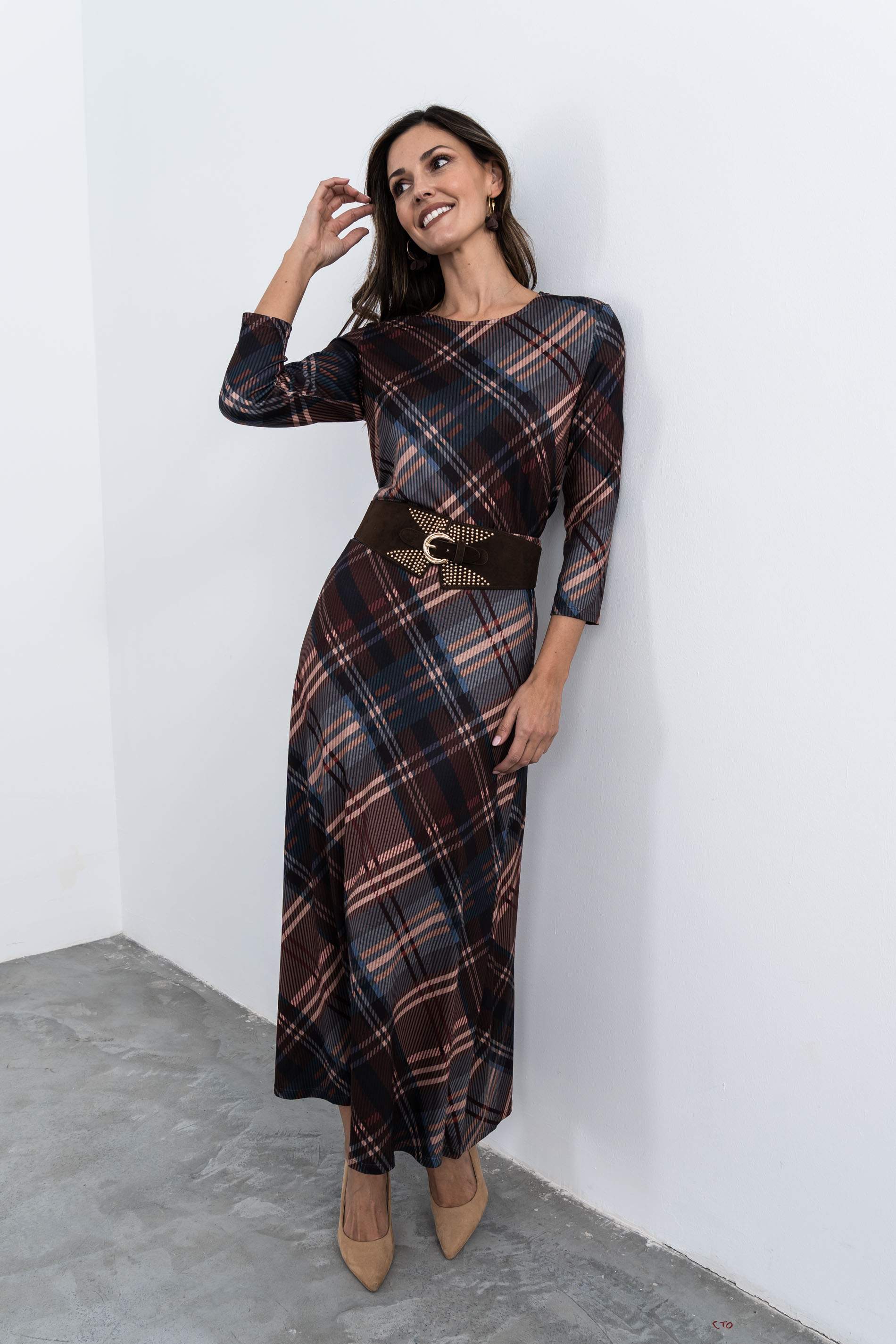 CAMISETA PUNTO CUADROS